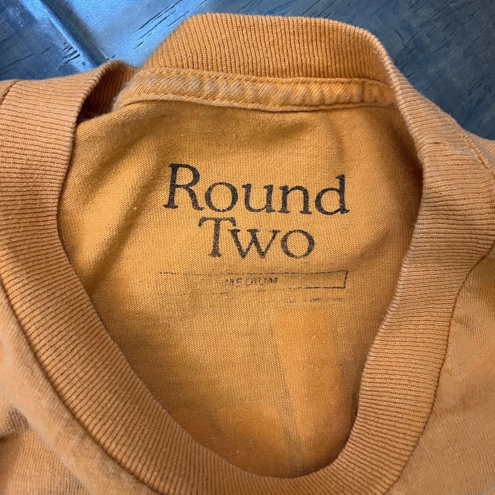Round Two VINTAGE Round Two T-Shirt Medium Orange 80s 90s Cartoon Streetwear Mens Size US M / EU 48-50 / 2 - 5 Thumbnail
