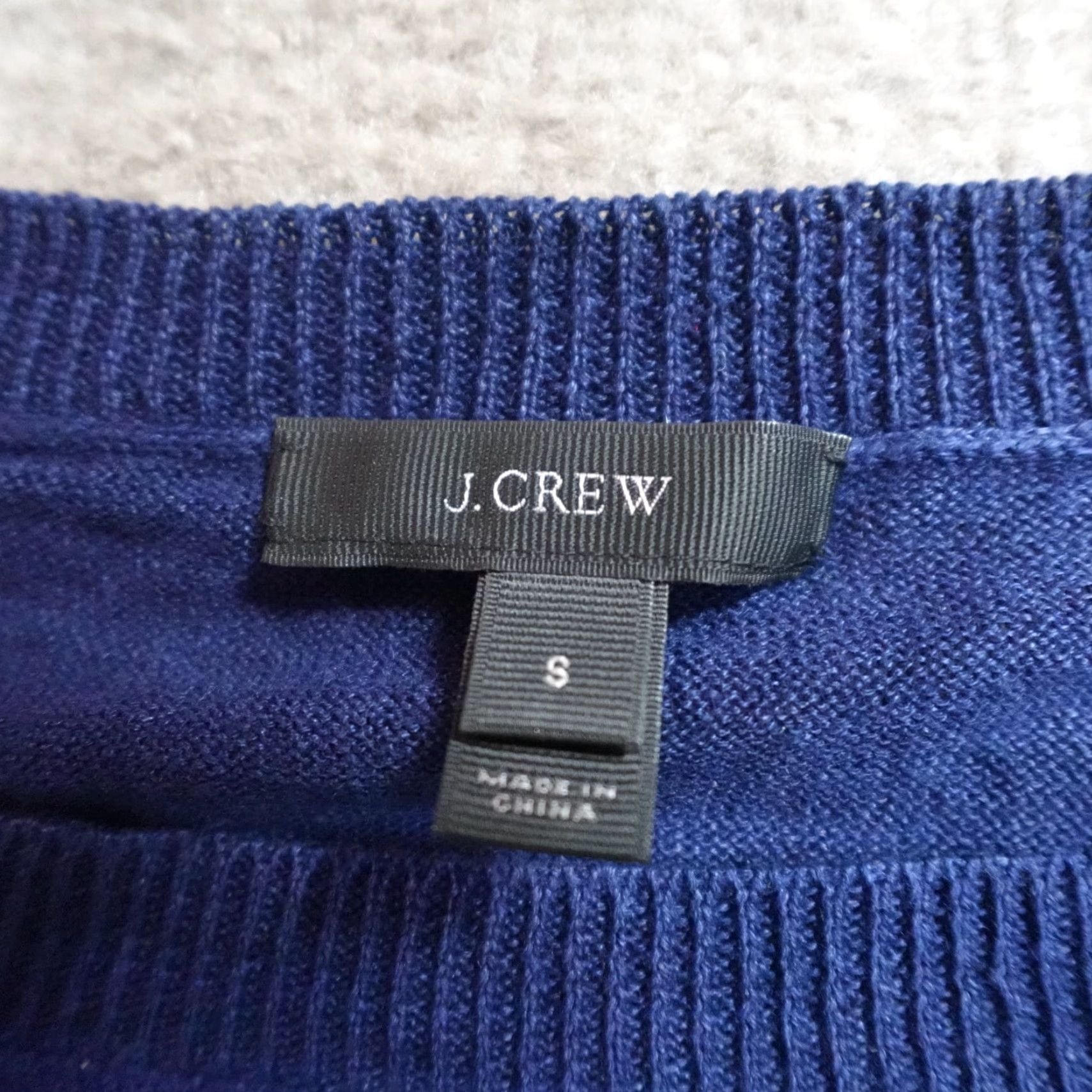 J.Crew VINTAGE J.Crew Sweater Raglan Sleeve Solid 100% Linen Crew Neck Small Blue Womens Pullover Short Description: Flaw Free Shoes Next Business Day Size S / US 4 / IT 40 - 3 Thumbnail