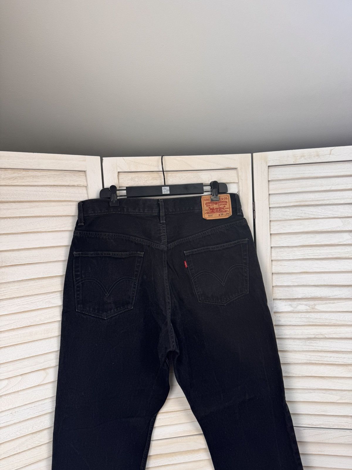 Levi's Levi's Jeans Men's Black Regular Straight Denim Cotton Size US 36 / EU 52 - 12 Thumbnail