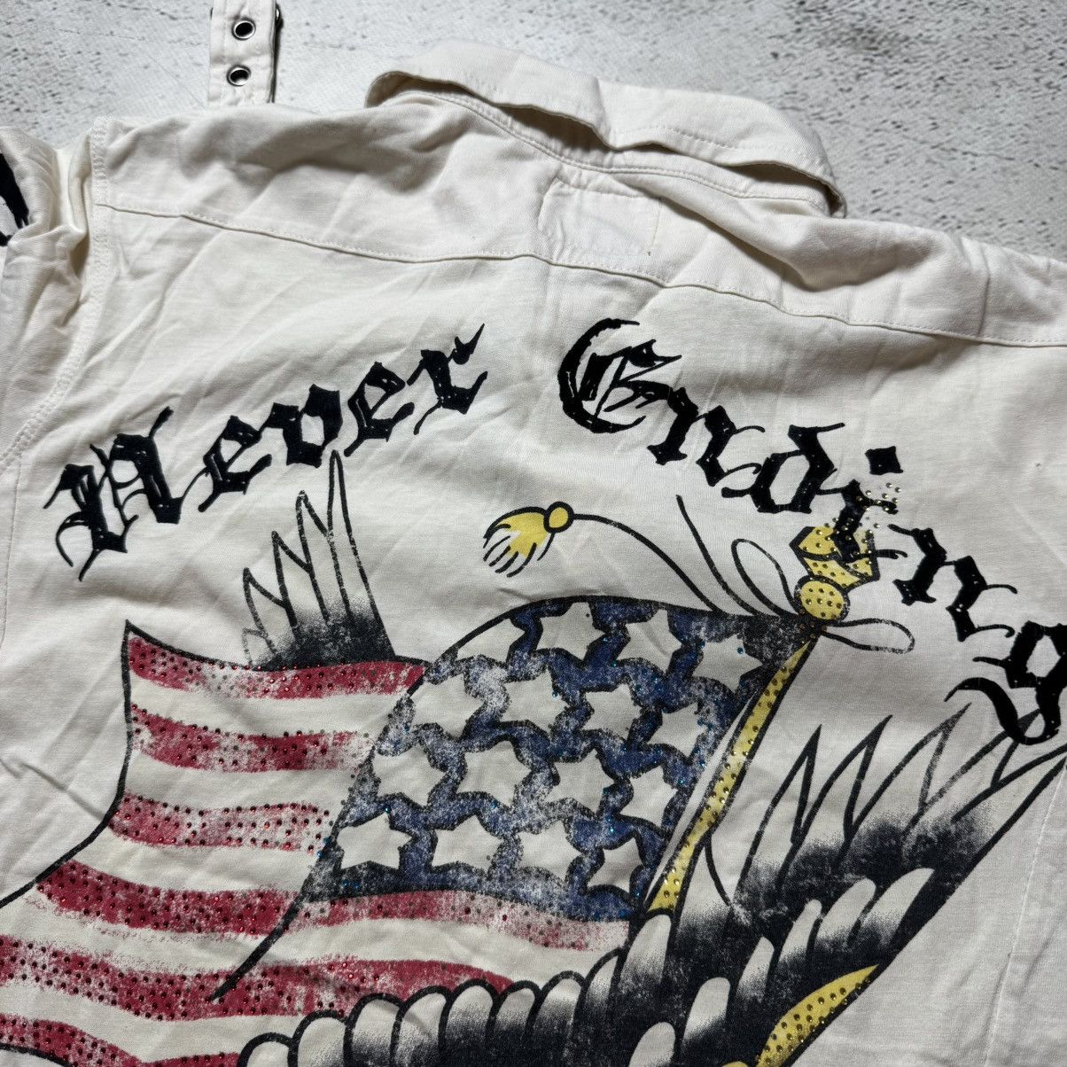 Ed Hardy very vintage polo ed hardy eagle and us flag true condition Size US M / EU 48-50 / 2 - 6 Thumbnail