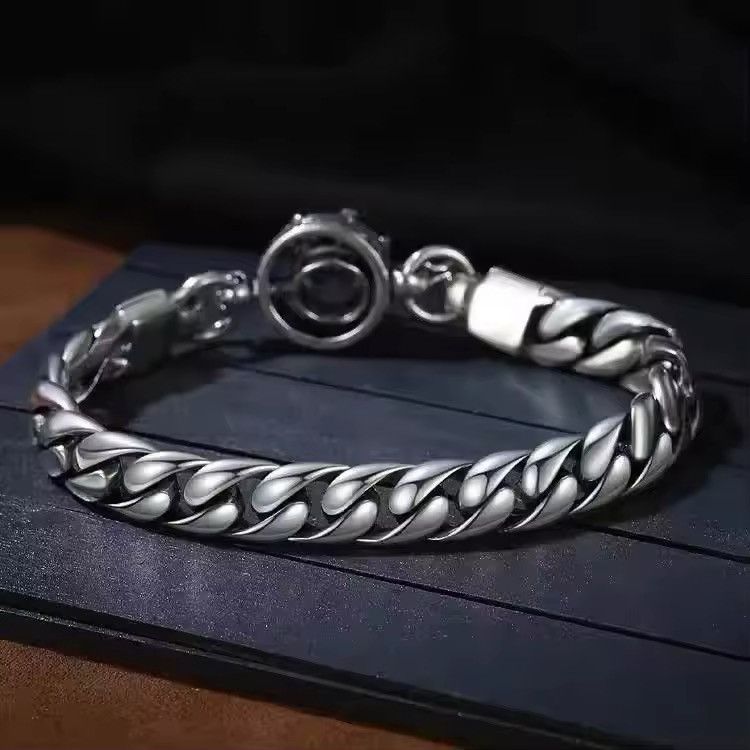 Jewelry Cuban King Crown Retro Old Jewelry Bracelet Size ONE SIZE - 4 Thumbnail