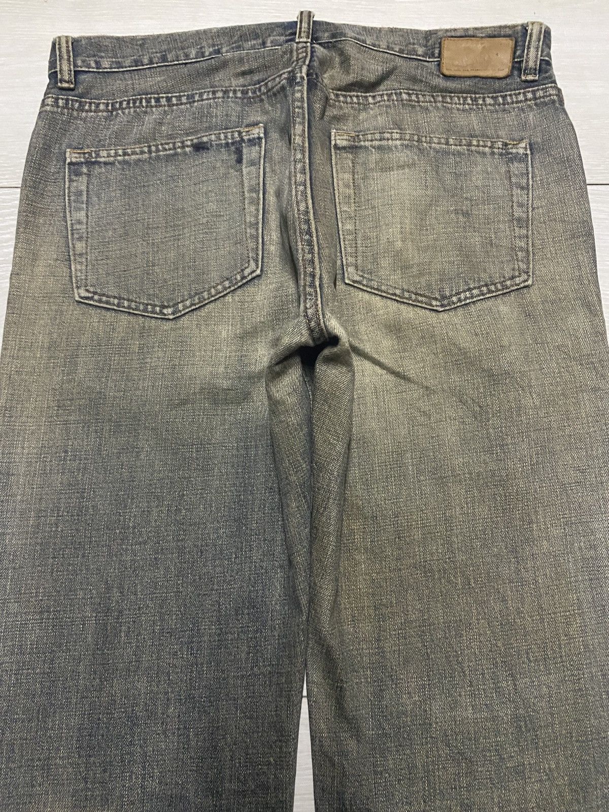 Gap × Palace Vintage Gap Denim Distressed Mud Wash Bootcut Flare Jeans Size US 34 / EU 50 - 4 Thumbnail