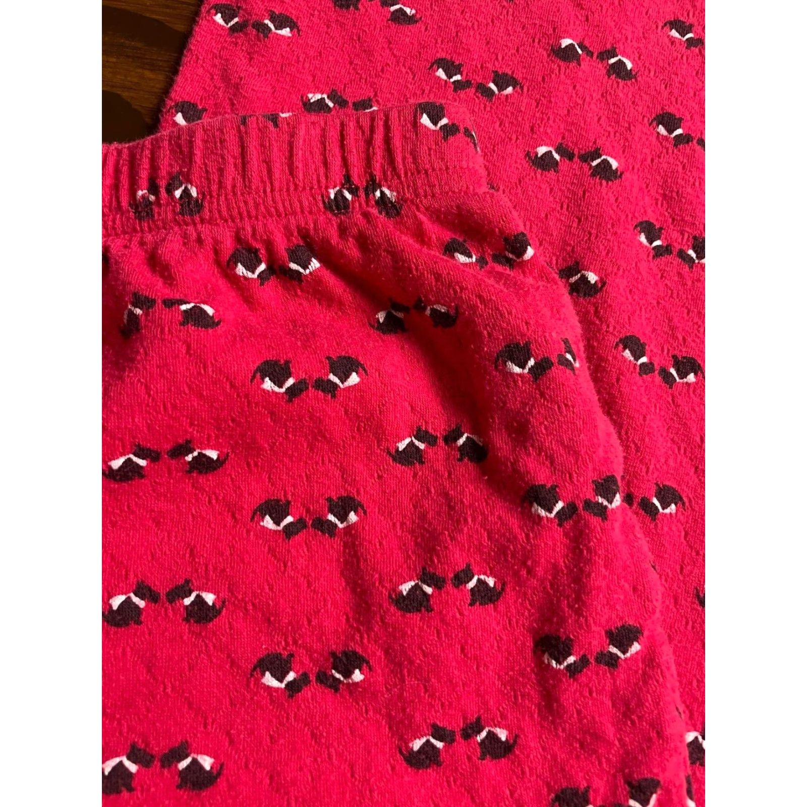 Croft & Barrow Croft & Barrow Pajama Pants Womens XS Red Animal Print Dog Cropped Size 26" / US 2 / IT 38 - 3 Thumbnail