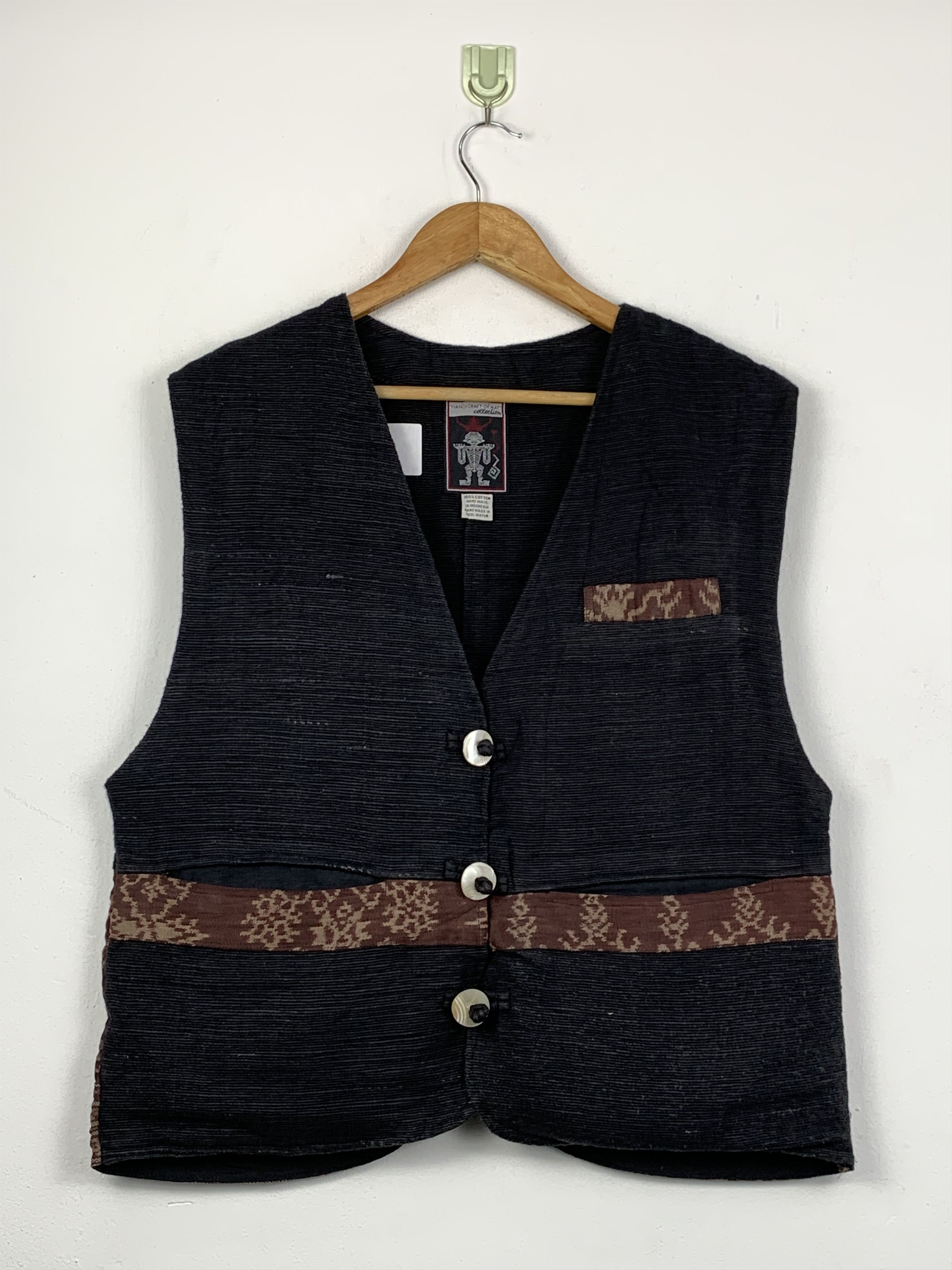 Vintage Vintage Japanese Brand Native Handcraft Vest Jacket J1405 Size US M / EU 48-50 / 2 - 1 Thumbnail