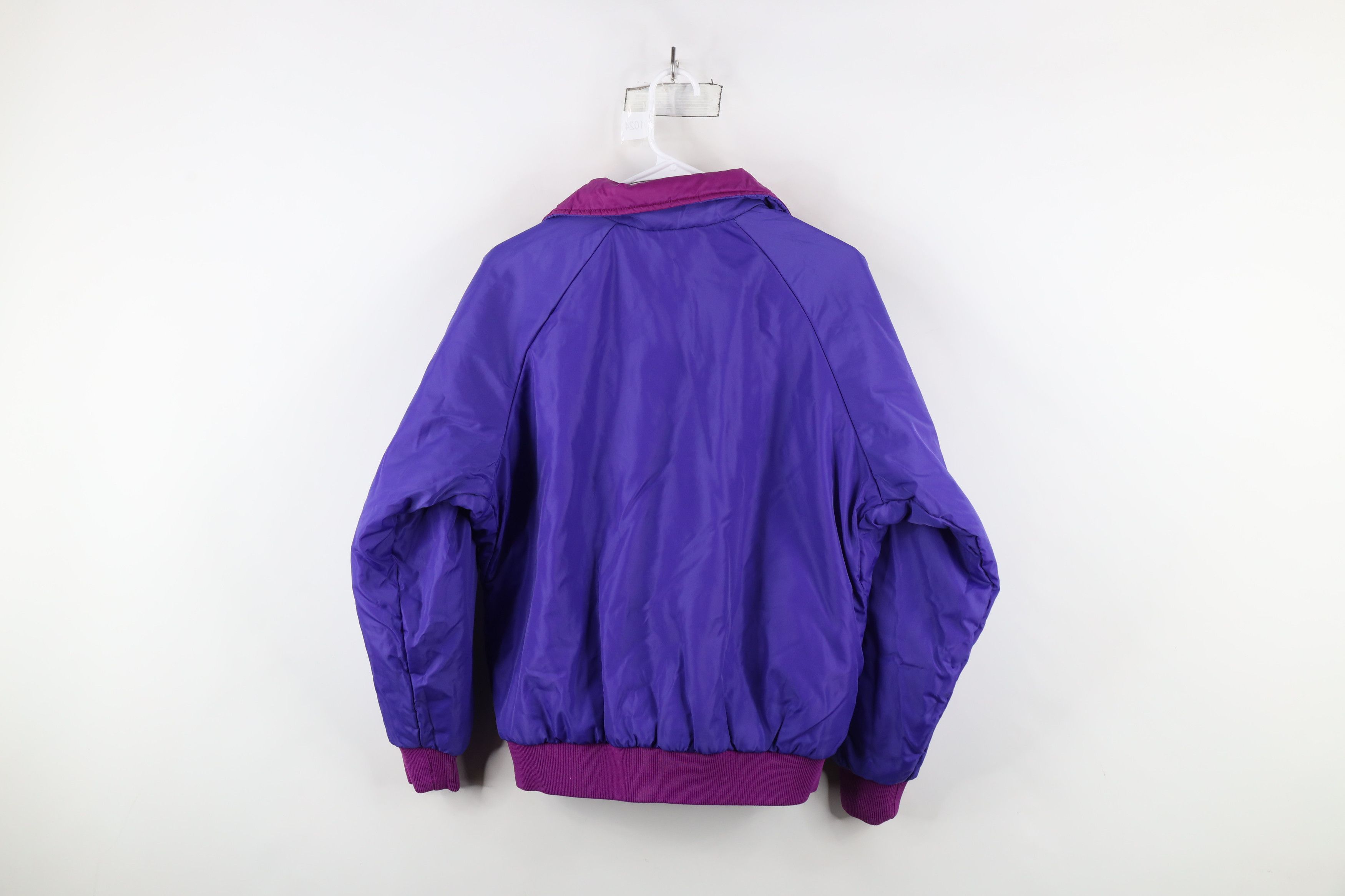 Columbia × Vintage Vintage 90s Columbia Reversible Puffer Bomber Jacket Size L / US 10 / IT 46 - 7 Thumbnail