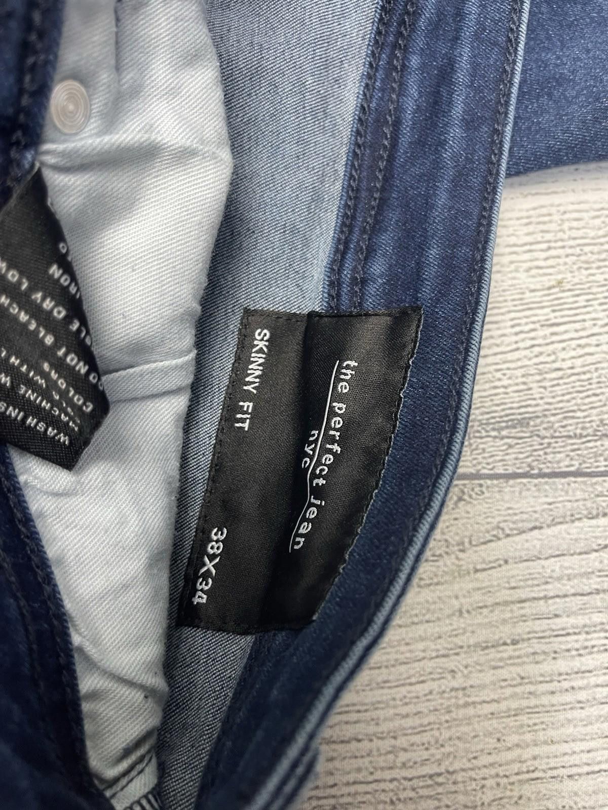 Other NYC The Perfect Jean Men’s Athletic Fit Dark Blue Size 38x34 Size US 38 / EU 54 - 4 Thumbnail