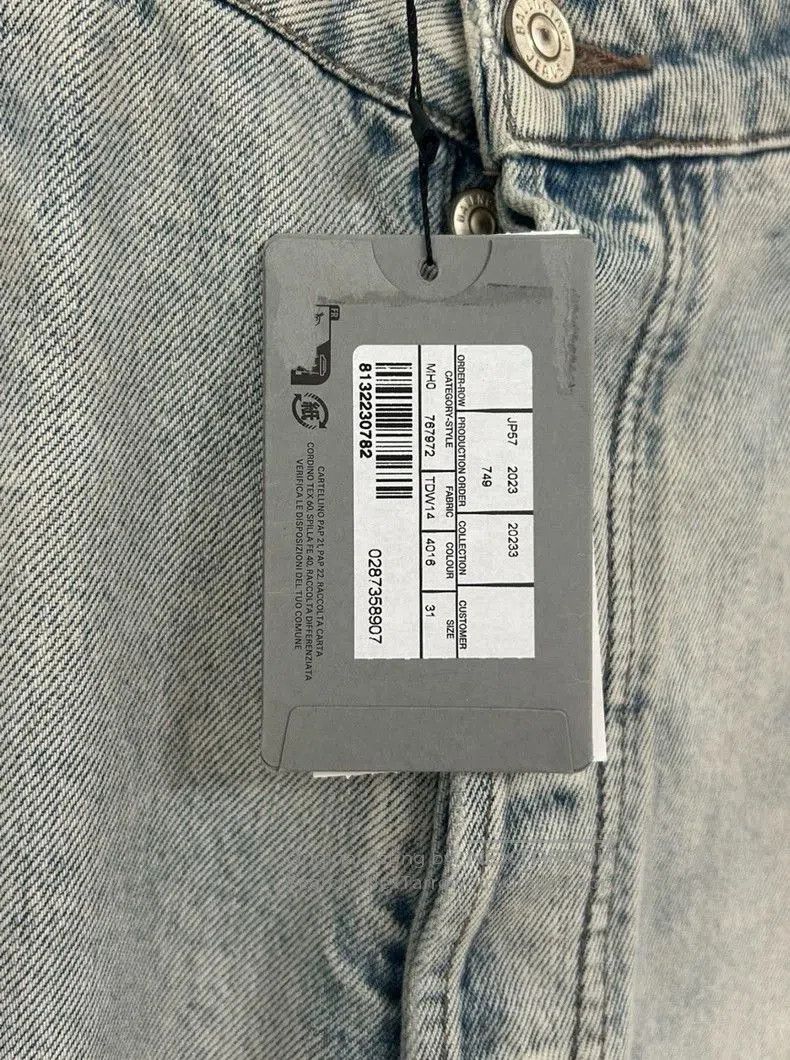 Balenciaga Balenciaga FW23 Distressed Straight Jeans. Size US 31 - 5 Thumbnail