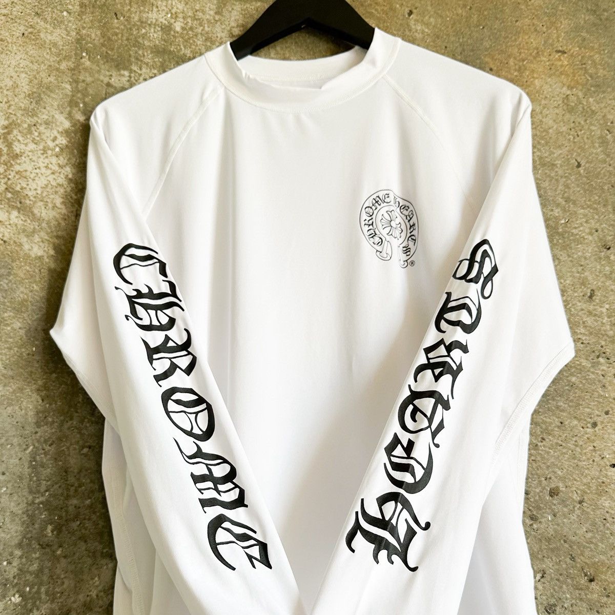 Chrome Hearts Athletic Stretch Rash Guard Surfer L/S Shirt