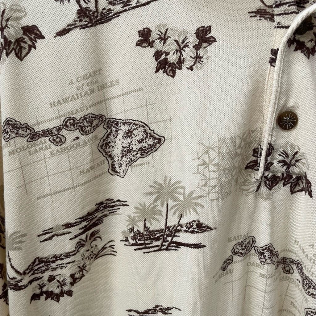 Vintage Vintage 90s Island Fever Hawaiian Islands Novelty Print Polo Size US L / EU 52-54 / 3 - 5 Thumbnail