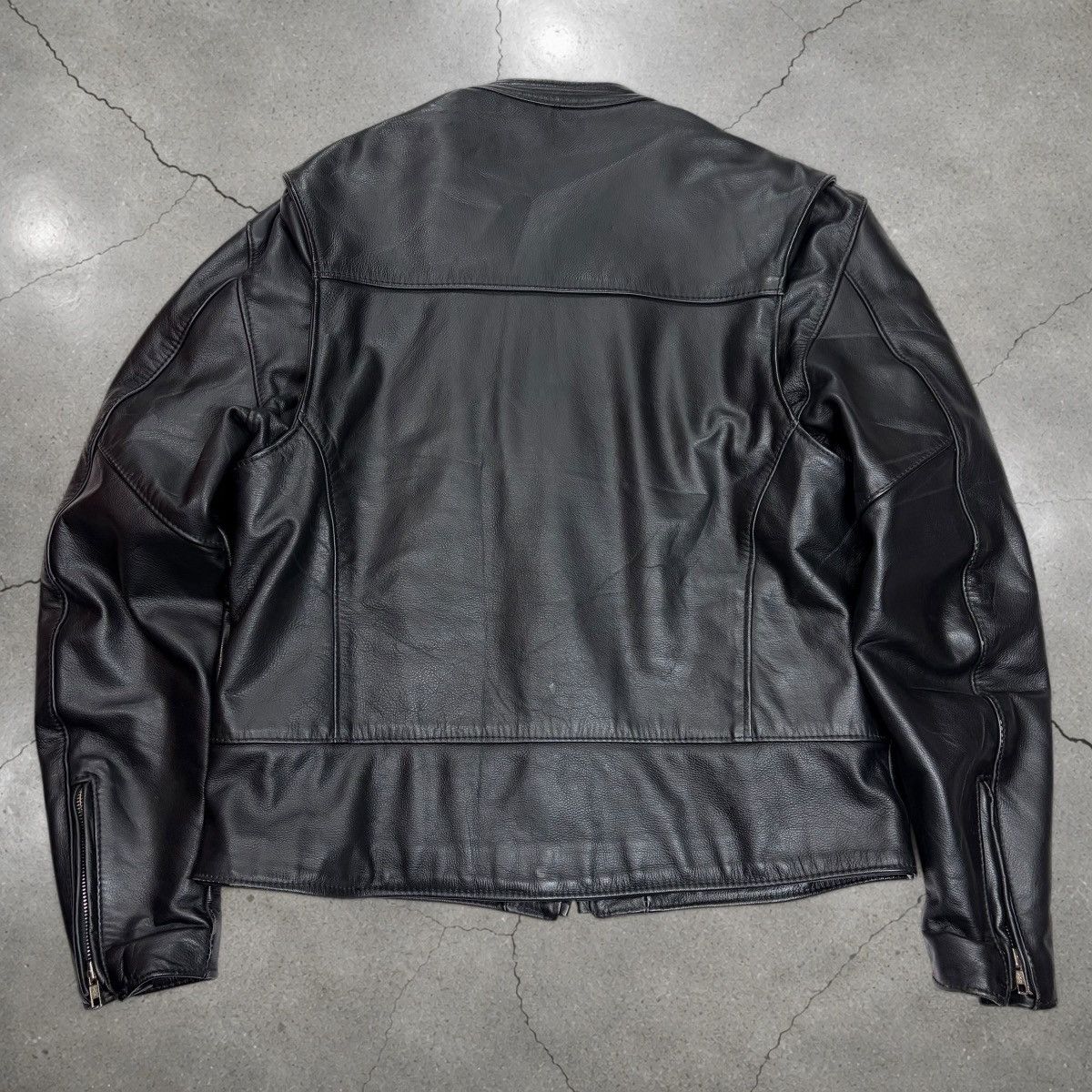 Harley Davidson VTG Harley Davidson USA Made Leather Jacket Cafe Racer Large Size US L / EU 52-54 / 3 - 2 Thumbnail