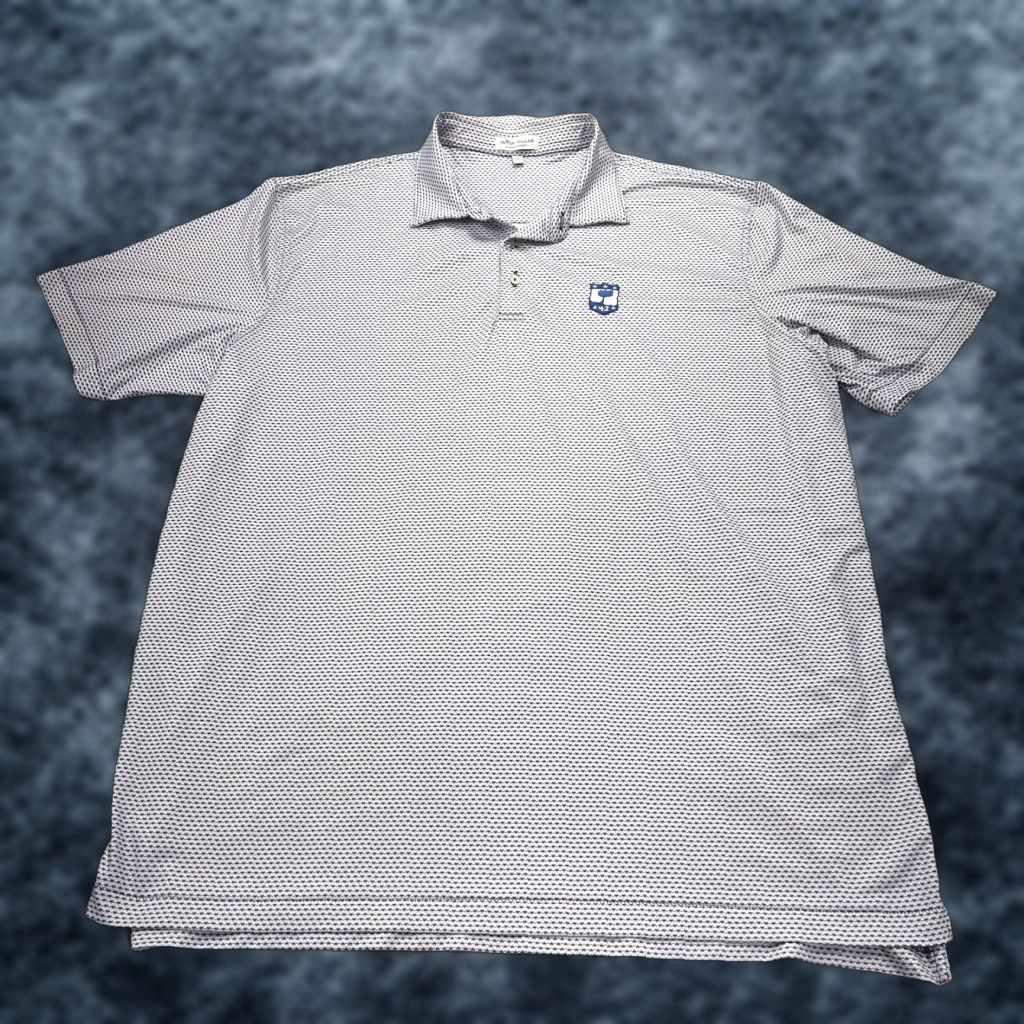 Peter Millar Peter Millar Polo Shirt Mens XL White Logo Golf Summer Comfort Ridgemoor Size US XL / EU 56 / 4 - 1 Thumbnail