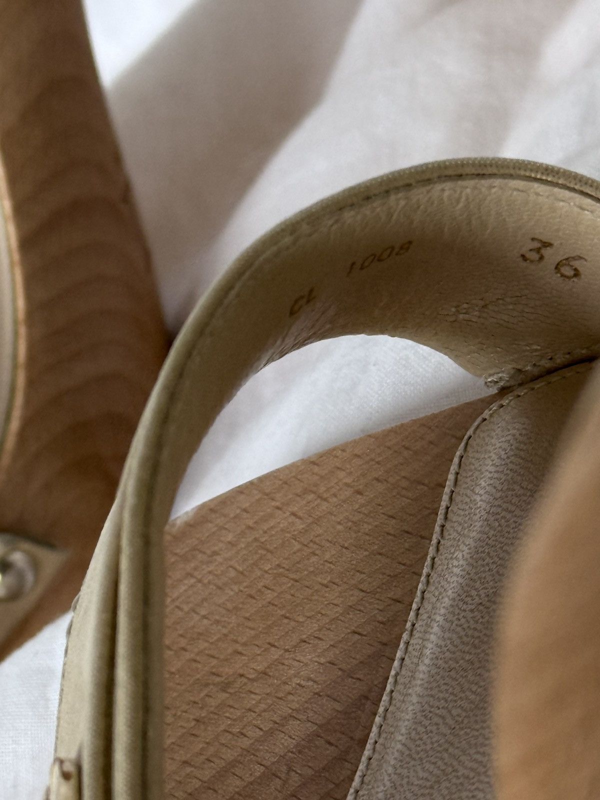 Dior Christian Dior Gold/Wood Clogs Sandals Mules Size US 6 / IT 36 - 6 Thumbnail