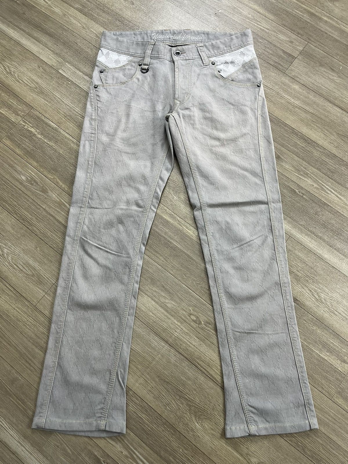 Nicole Club Vintage Nicole Club For Men Lgb Style Japanese Flared Denim Size US 29 - 1 Thumbnail