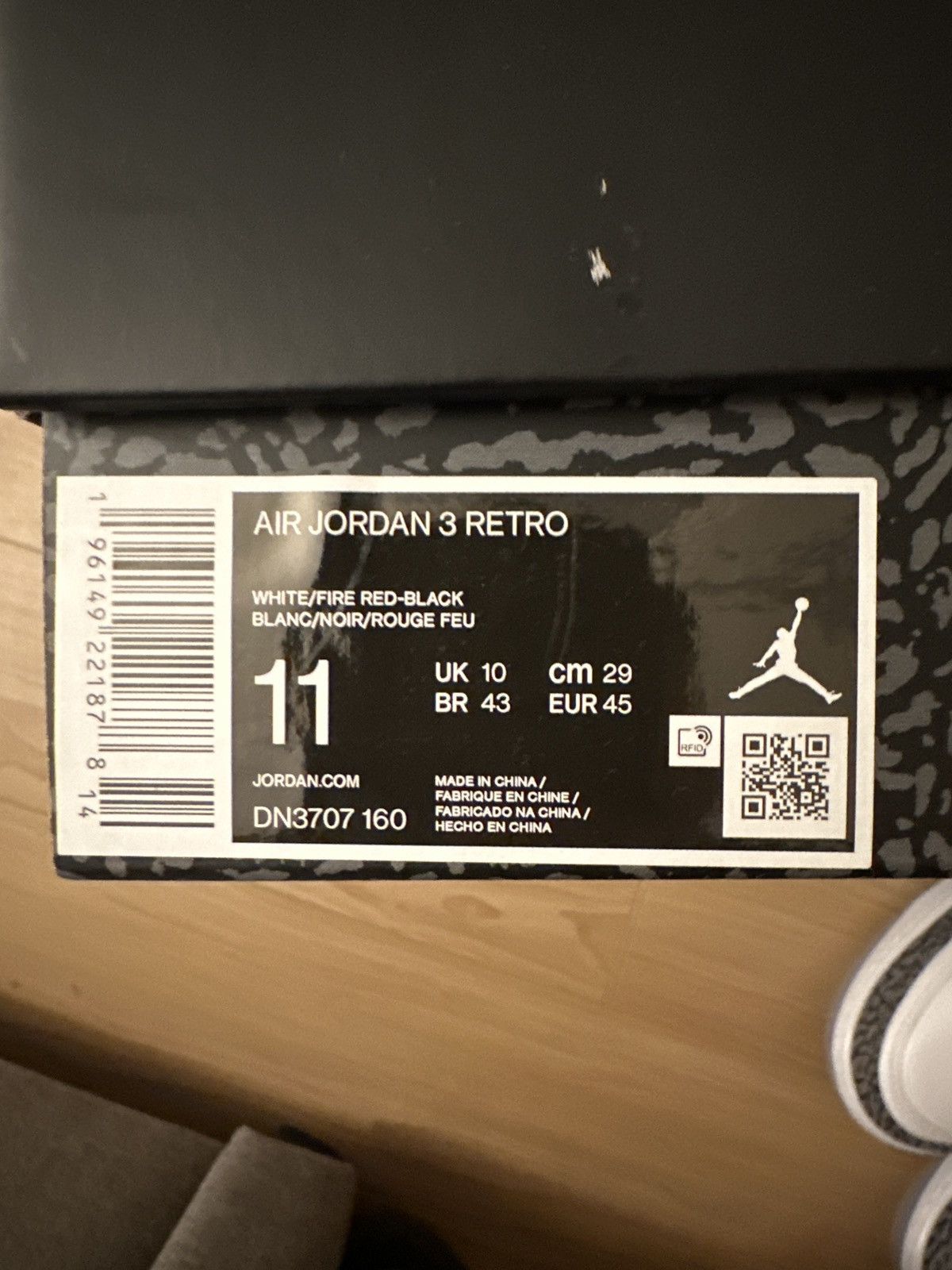 Other Nike Air Jordan 3 Retro Fire Red Size US 11 / EU 44 - 9 Thumbnail