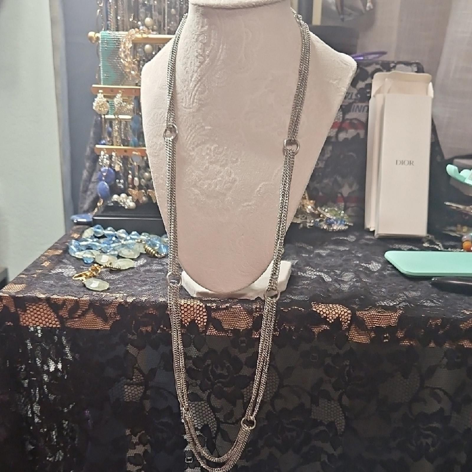 Other Elegant Silver Chain Necklace Size ONE SIZE - 2 Thumbnail