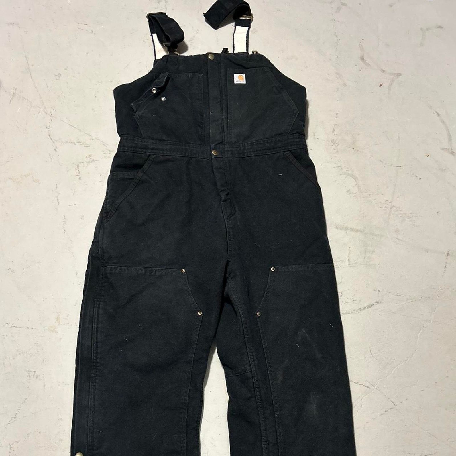 Carhartt **Carhartt Overalls Men’s Size 12/14 Short - Black Coveralls Size US 34 / EU 50 - 1 Thumbnail