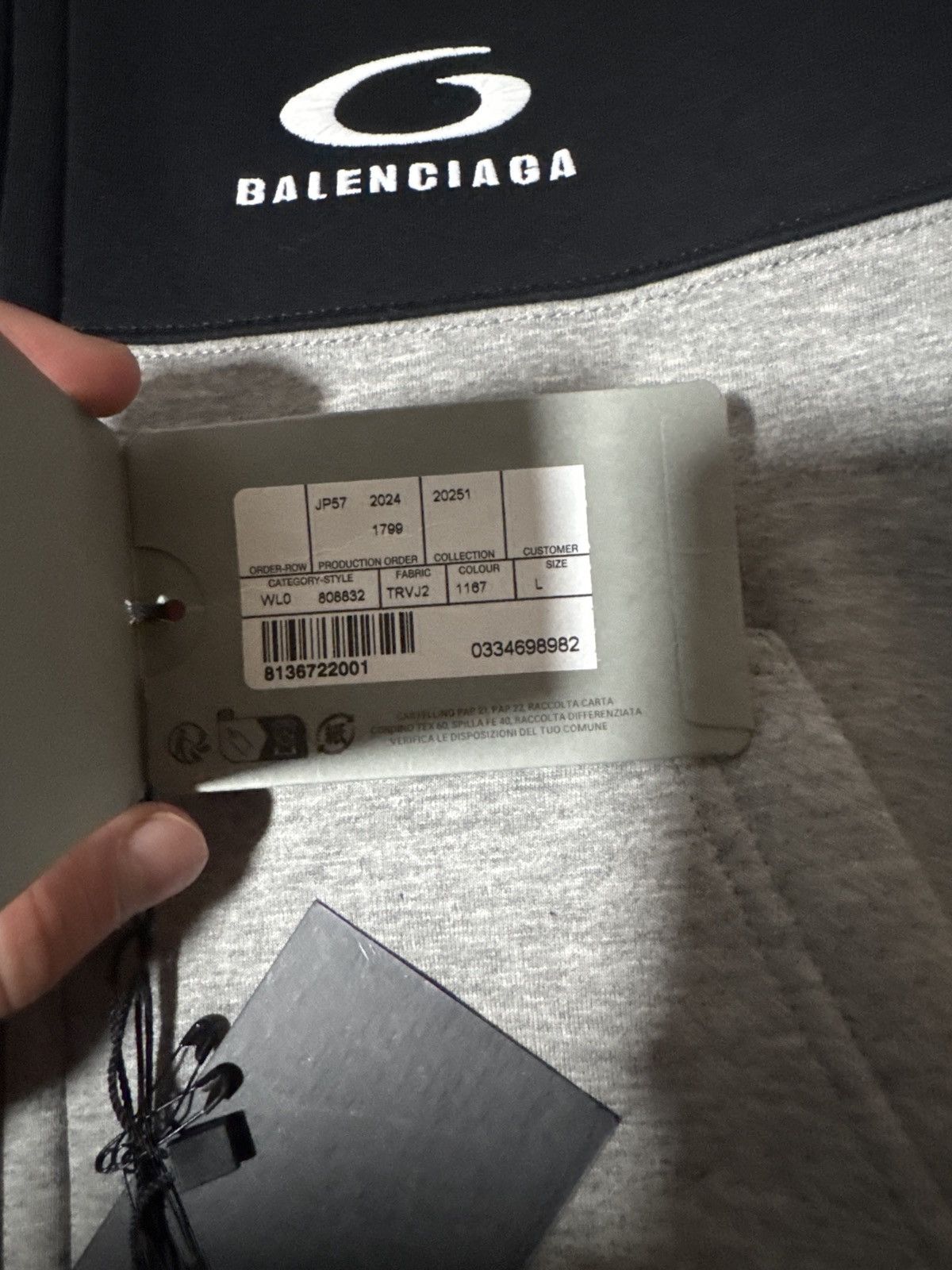 Balenciaga Logo embroidered zipped hoodie Size US L / EU 52-54 / 3 - 7 Thumbnail