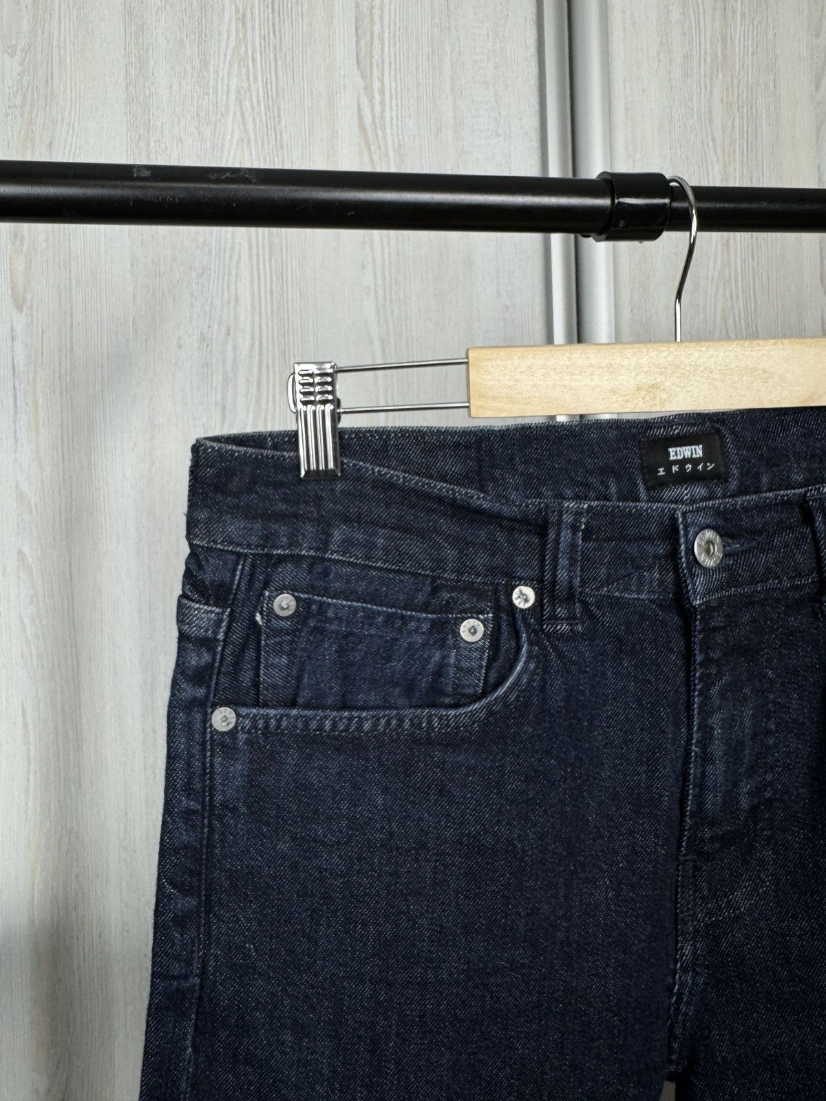 Edwin Edwin ED-80 Slim Tapered Navy blue selvedge denim jeans Size US 32 / EU 48 - 4 Thumbnail