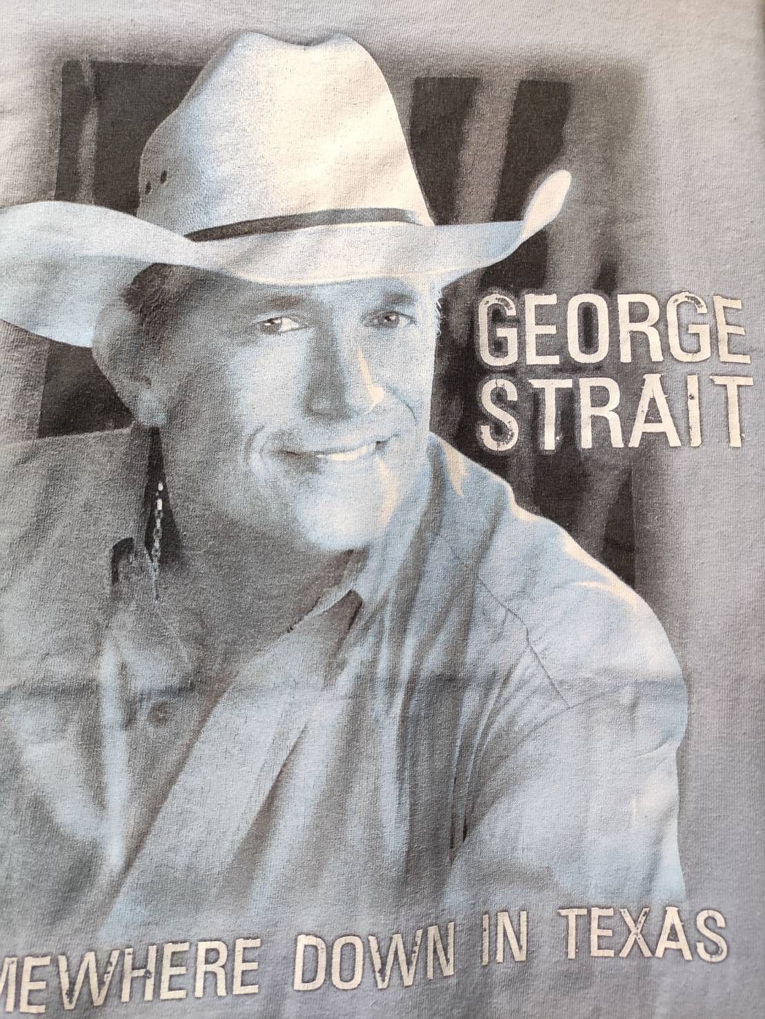 Band Tees Vtg 00's George Strait "Somewhere Down in Texas" Album Promo Size US L / EU 52-54 / 3 - 4 Thumbnail