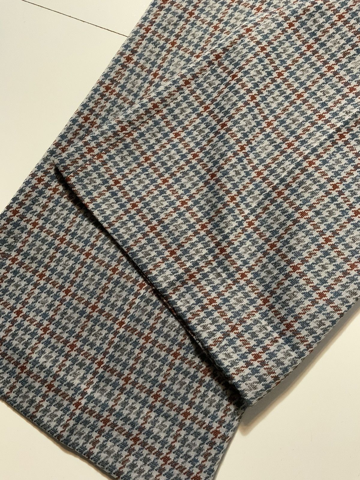 Vintage Vintage 70s Double Knit Polyester Houndstooth Flare Pants Size US 38 / EU 54 - 7 Thumbnail