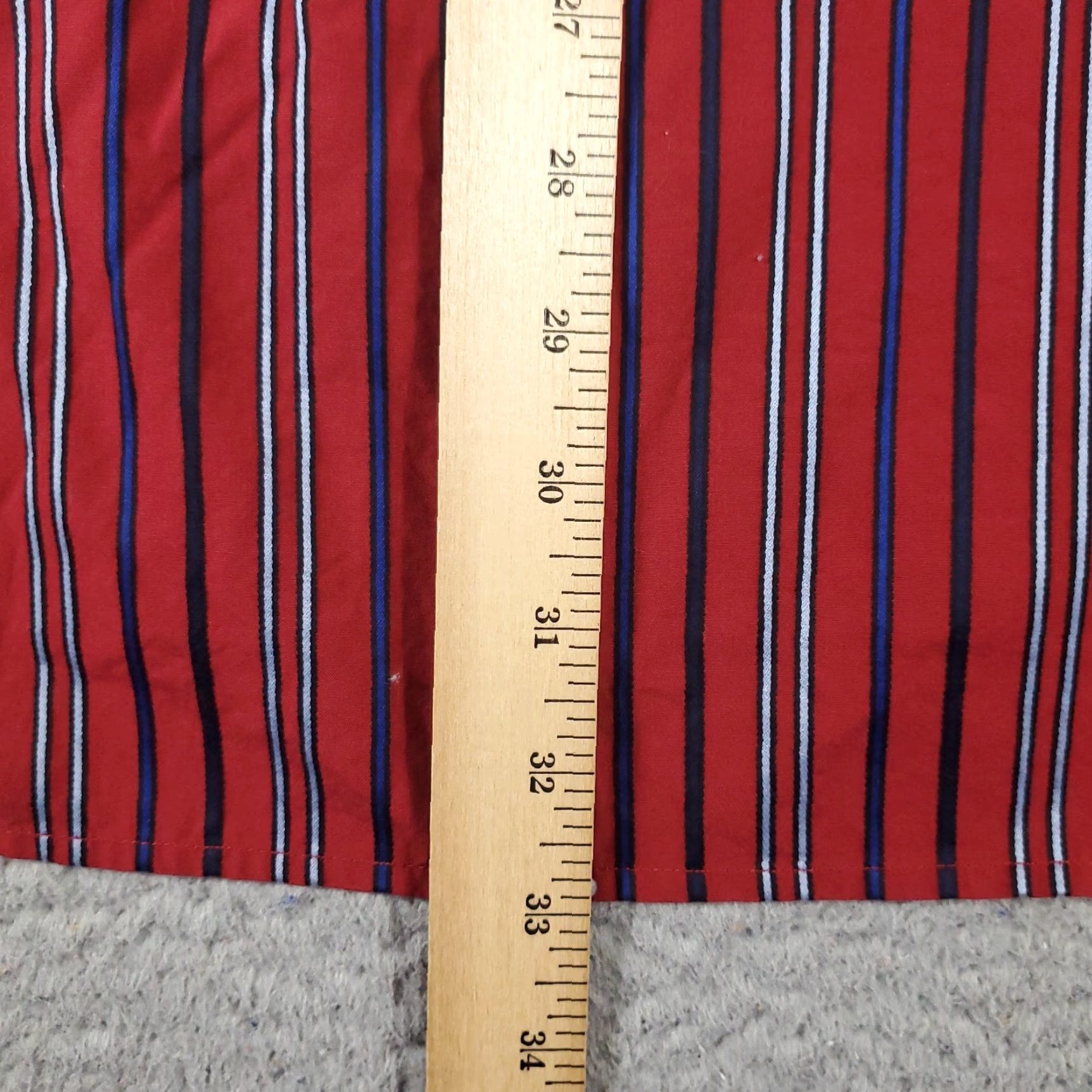 Tommy Hilfiger Tommy Hilfiger Red Striped Button-Up Shirt Men’s XL Long Sleeve Casual Modern Size US XL / EU 56 / 4 - 4 Thumbnail