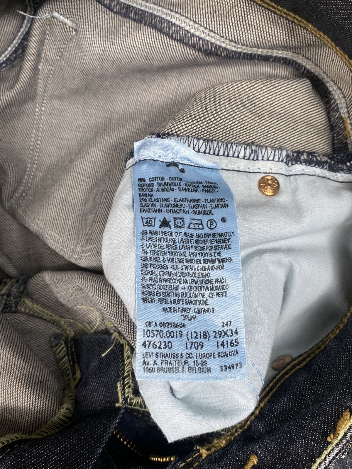 Levi's × Vintage Vintage 90s Levi’s denim faded jeans streetwear size 29x34 Size 29" - 6 Thumbnail