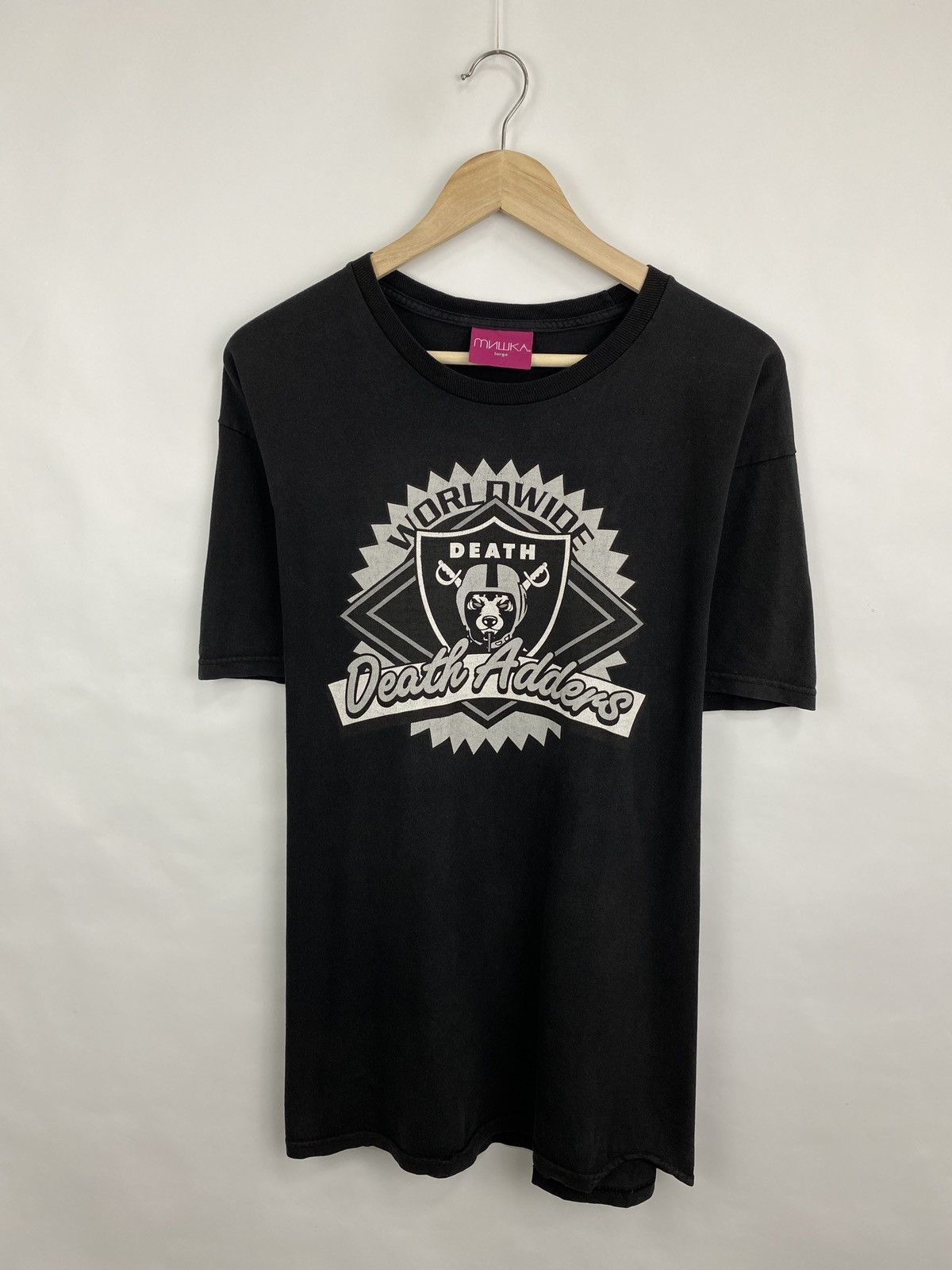 Hook-Ups × Mishka × Shorty's Skateboards 🇺🇸 Vintage Mishka Skateboards Worldwide Death Adders T-Shirt Size US L / EU 52-54 / 3 - 3 Thumbnail