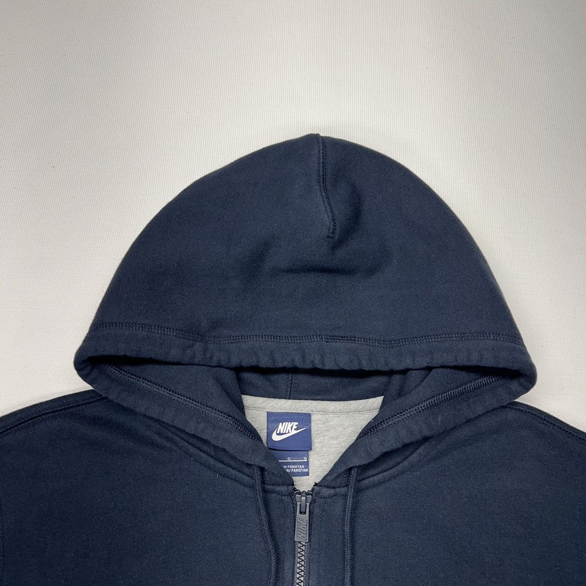 Nike Nike Hoodie Sweatshirt Blue Full Zip Athletic Logo Navy Y2K Size US L / EU 52-54 / 3 - 3 Thumbnail
