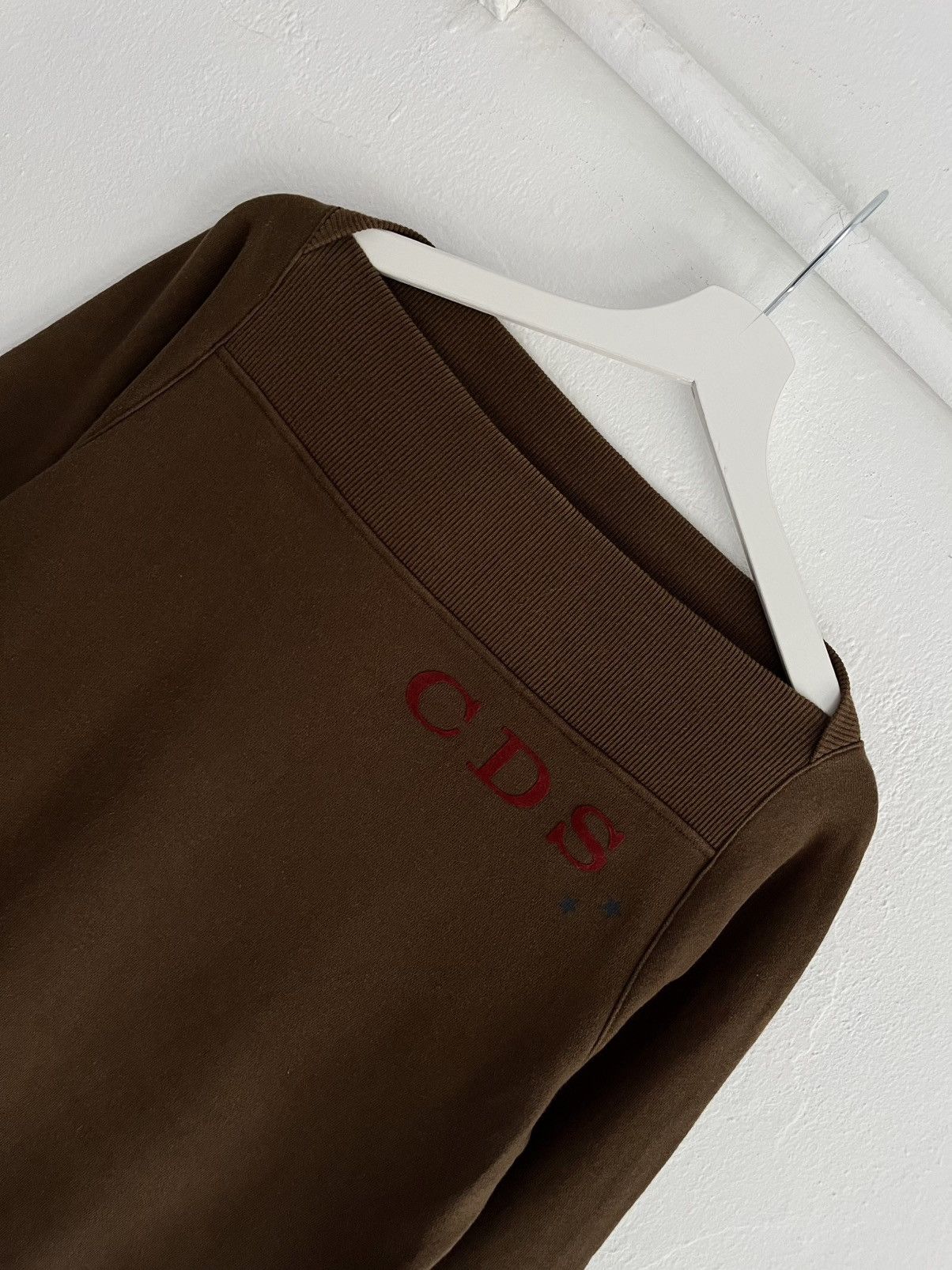 Japanese Brand Vintage Clef De Sol CDS Asymmetrical Brown Sweatshirt 00s Size M / US 6-8 / IT 42-44 - 2 Thumbnail