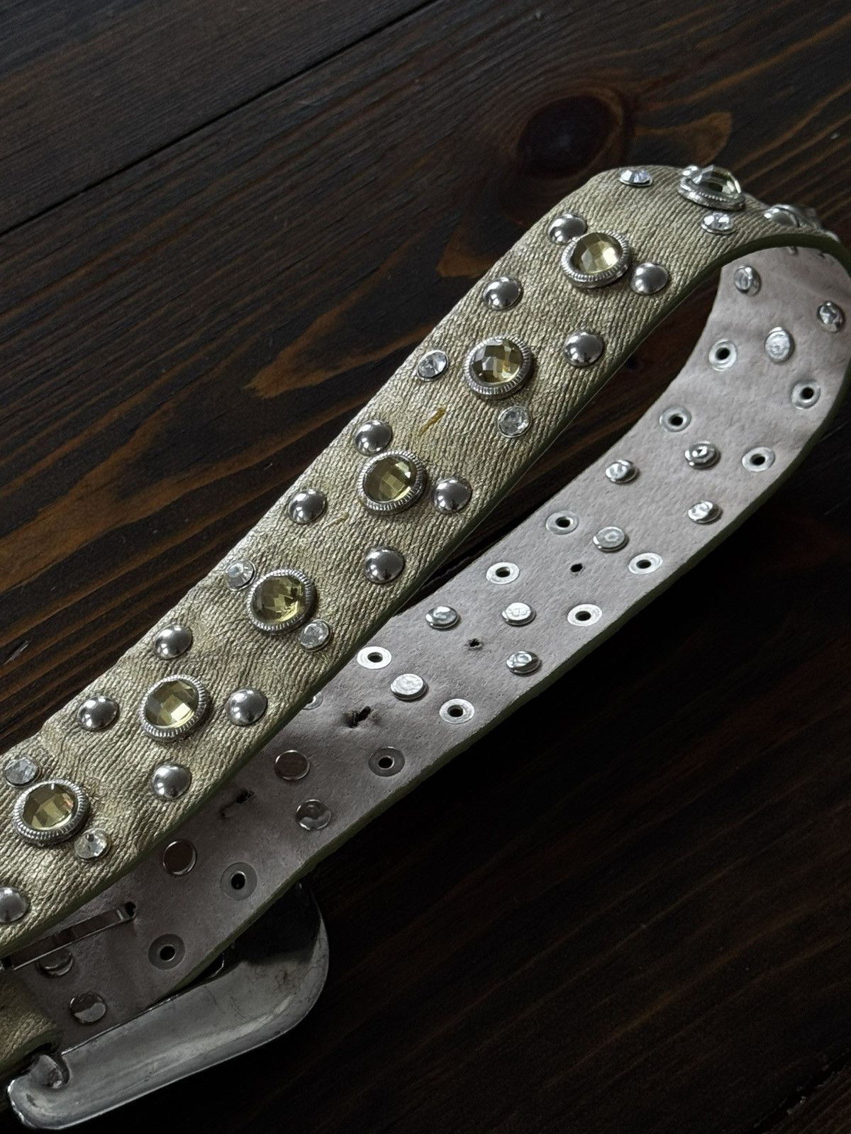 Vintage Belts Y2K Bb.Simon Style Punk Cotton belt Japanese