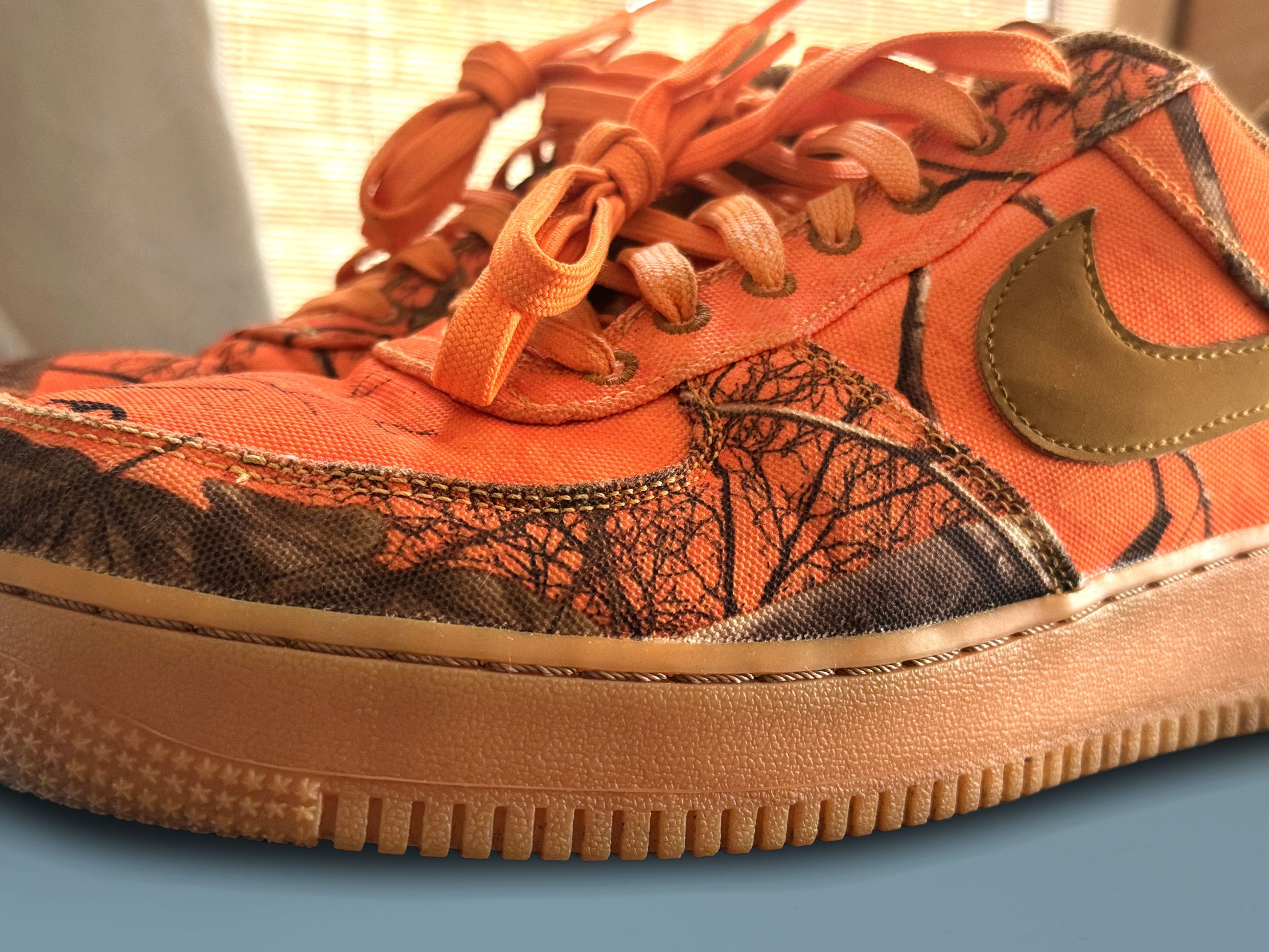 NIKE AIR FORCE 'REALTREE ORANGE BLAZE' lots of the CAMO
