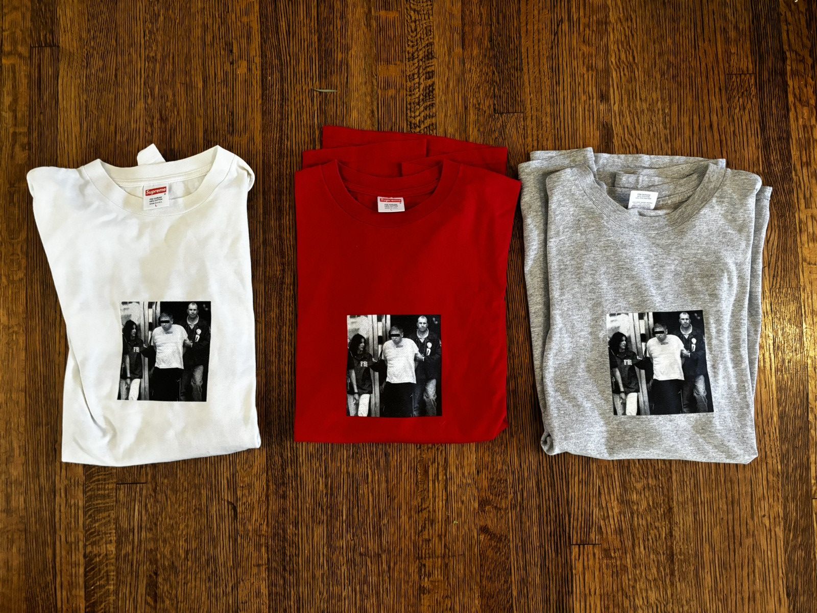 Supreme IBCA supreme tee bundle 2/4 color ways (White,Grey) Size US L / EU 52-54 / 3 - 1 Thumbnail