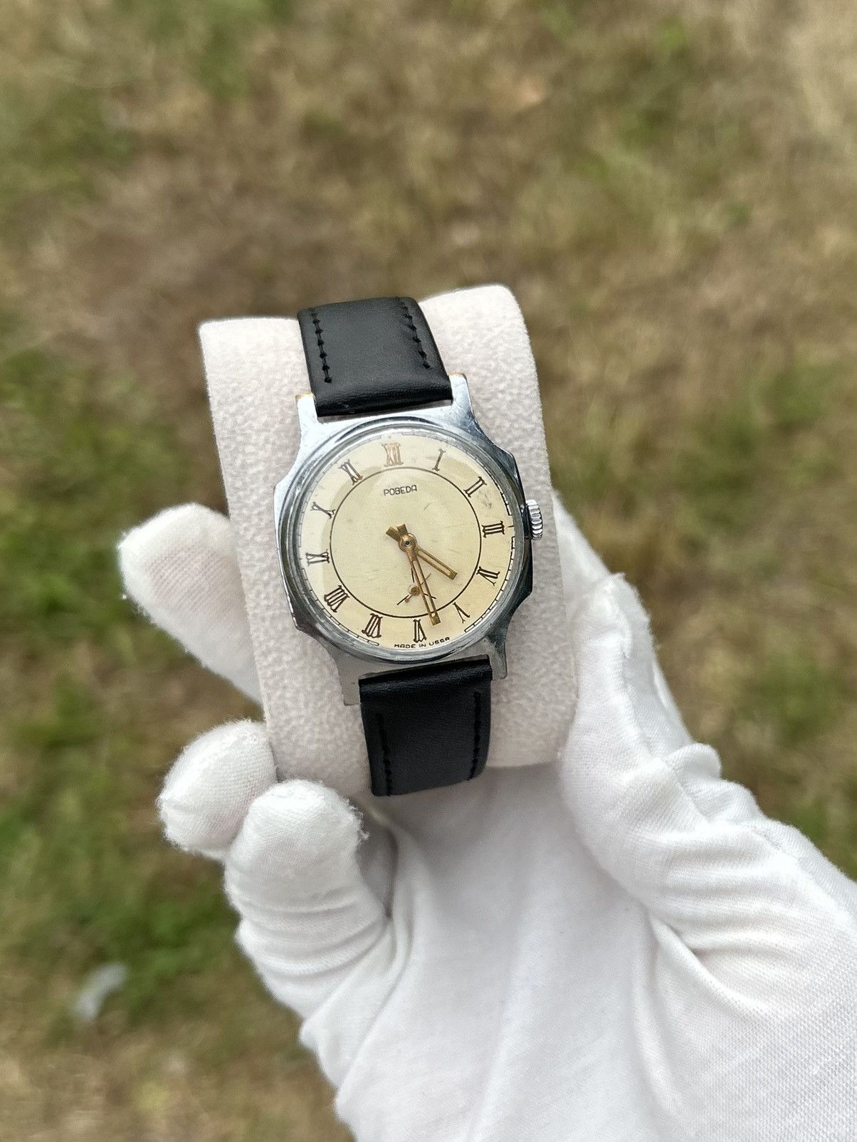 Vintage Vintage Watch Pobeda Made in USSR Soviet Mechanical 1980s Size ONE SIZE - 2 Thumbnail