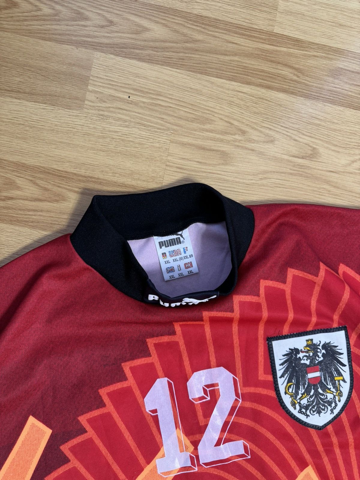 Puma × Vintage Puma Austria 90s goalkeeper jersey #12 vintage Size US XL / EU 56 / 4 - 17 Thumbnail