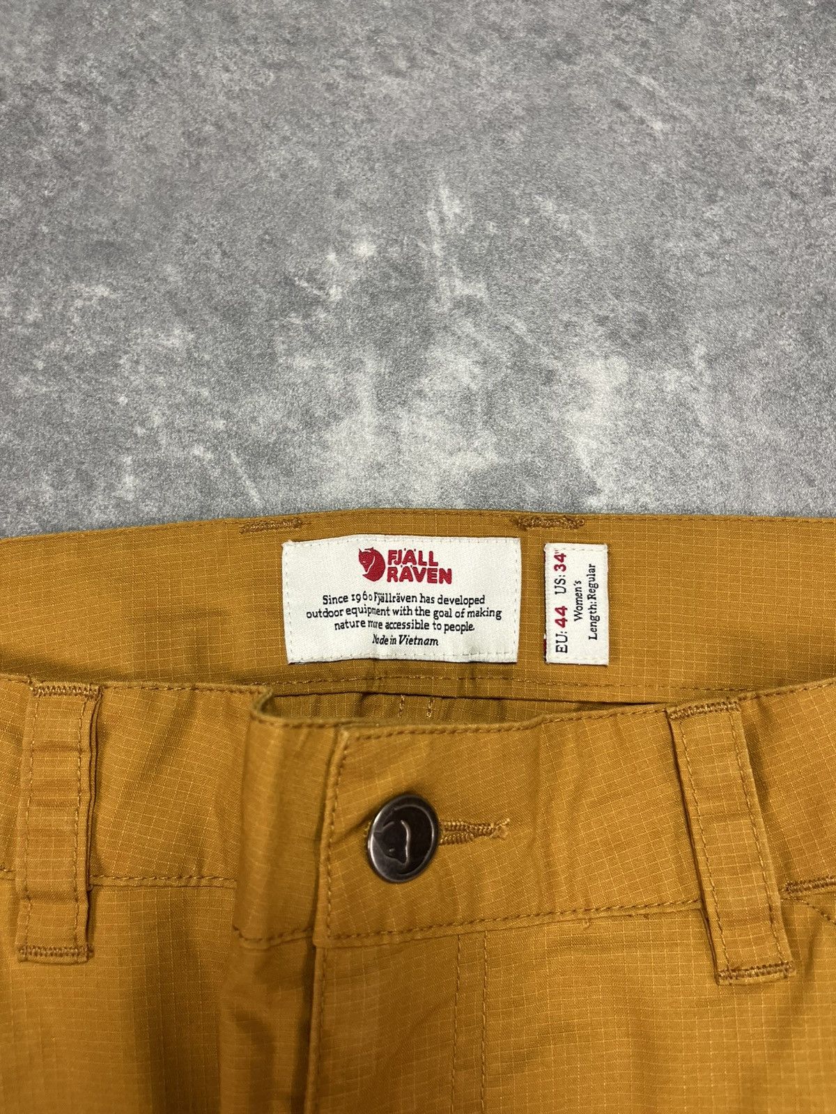 Fjallraven Fjallraven G-1000 Rare Dark Yellow Light Cargo Pants 34 Size US 34 / EU 50 - 7 Thumbnail
