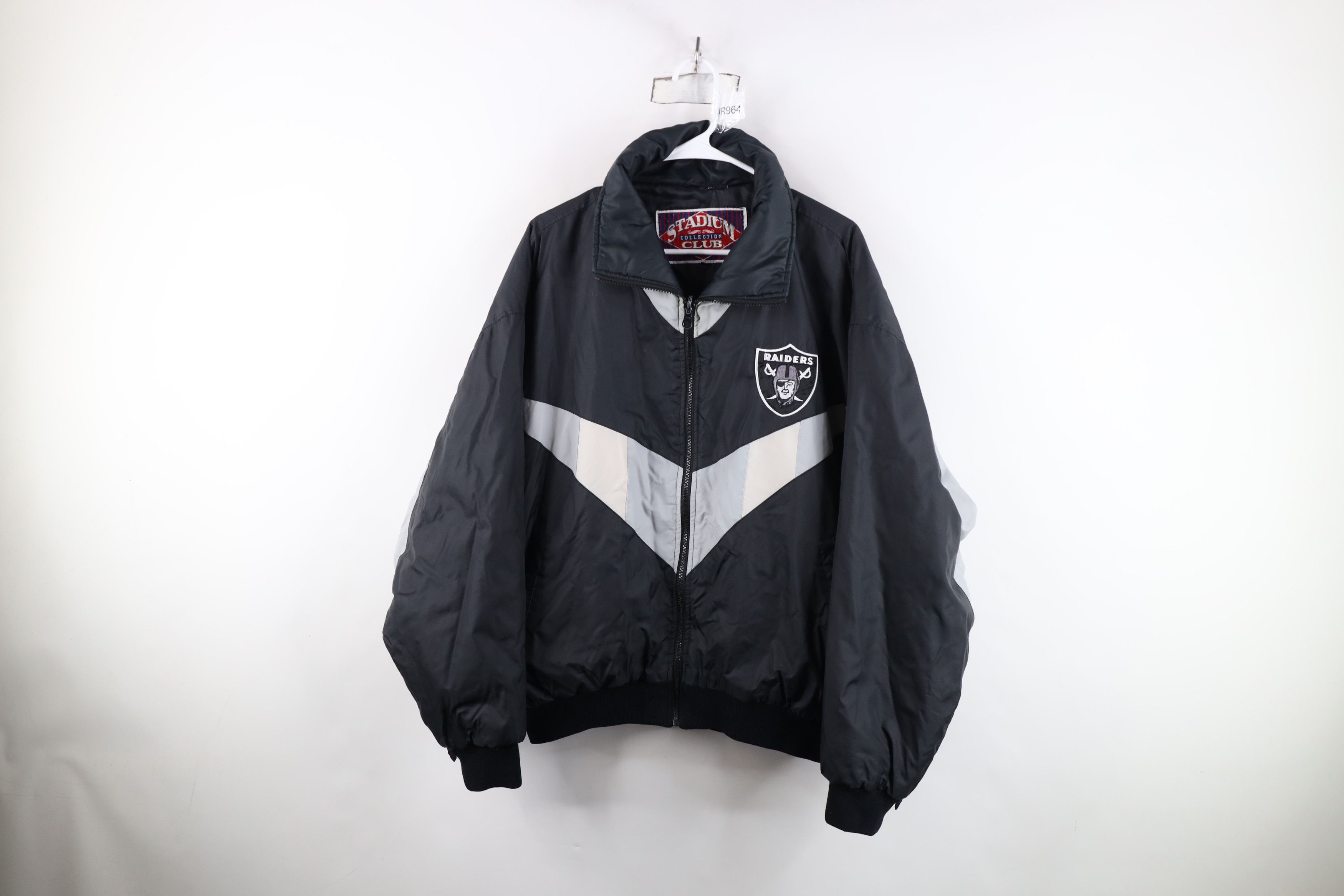 Vintage Vintage 90s LA Los Angeles Raiders Football Jacket Black NWA Size US XXL / EU 58 / 5 - 1 Thumbnail
