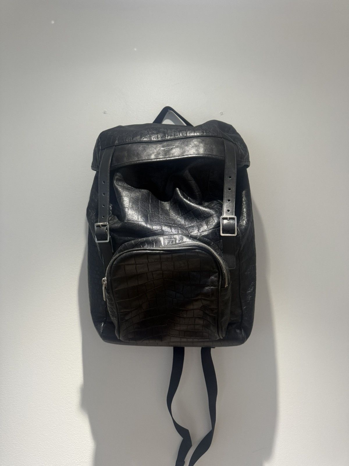 Saint Laurent Paris Saint laurent Backpack Leather Rare Size ONE SIZE - 7 Thumbnail