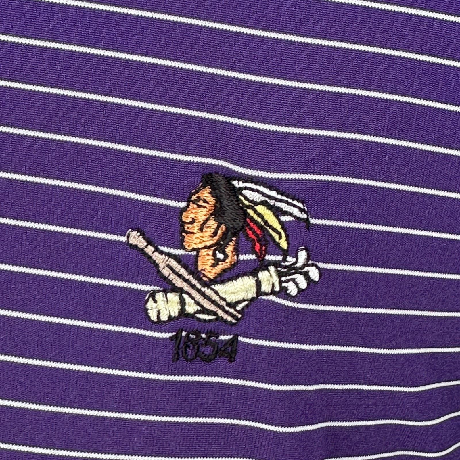 Nike Nike Golf Polo Shirt Men L Purple White Striped Cricket Club Size US L / EU 52-54 / 3 - 3 Thumbnail