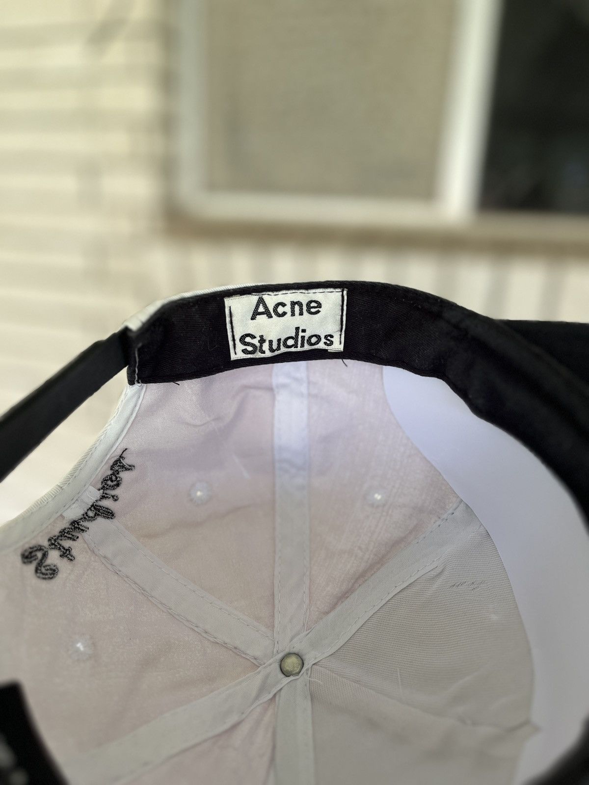 Acne Studios Vintage Acne Studios Square Promo Snapback Hat Size ONE SIZE - 2 Thumbnail