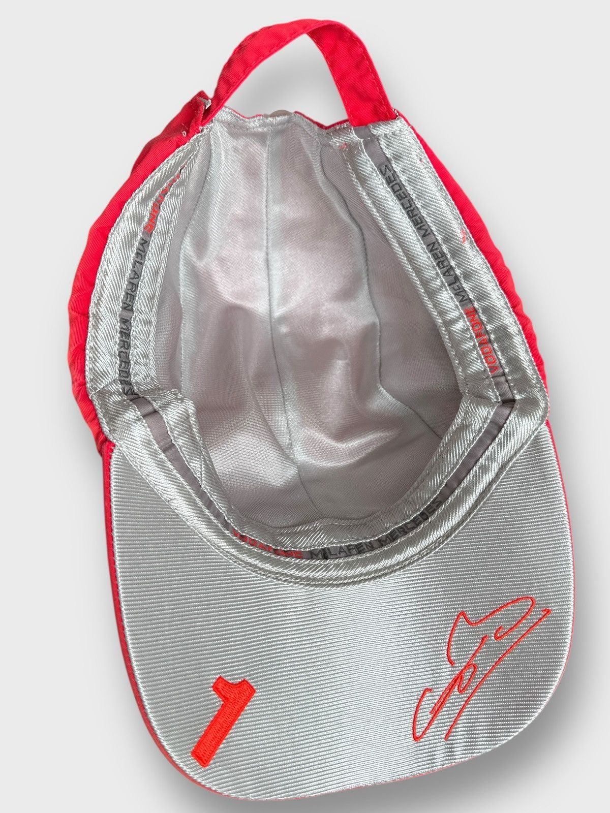 Malcolm McLaren Vintage Vodafone McLaren Mercedes Jenson Racing Nylon Cap Size ONE SIZE - 15 Thumbnail