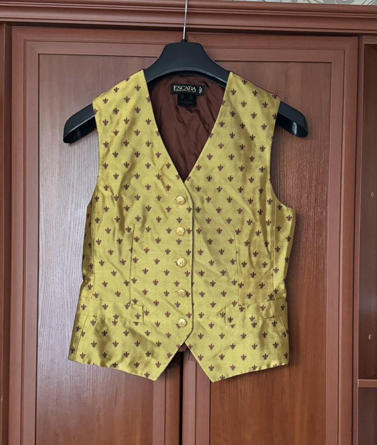 Escada × Escada Sport × Vintage Escada by Margaretha Ley Italy 36 button up vest all printed Size XS / US 0-2 / IT 36-38 - 18 Thumbnail