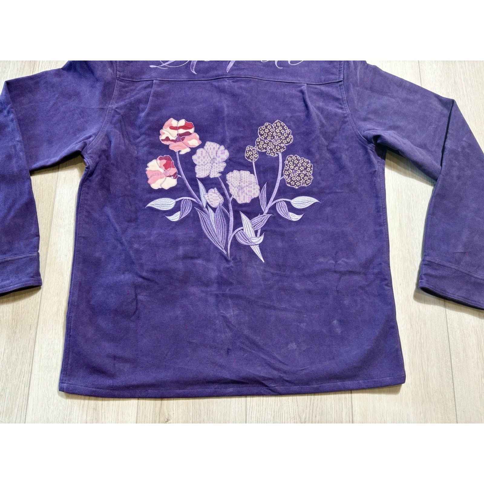 Other No One LA Purple “Respite” Floral Shirt Jacket Men’s XL RARE Size US XL / EU 56 / 4 - 18 Thumbnail