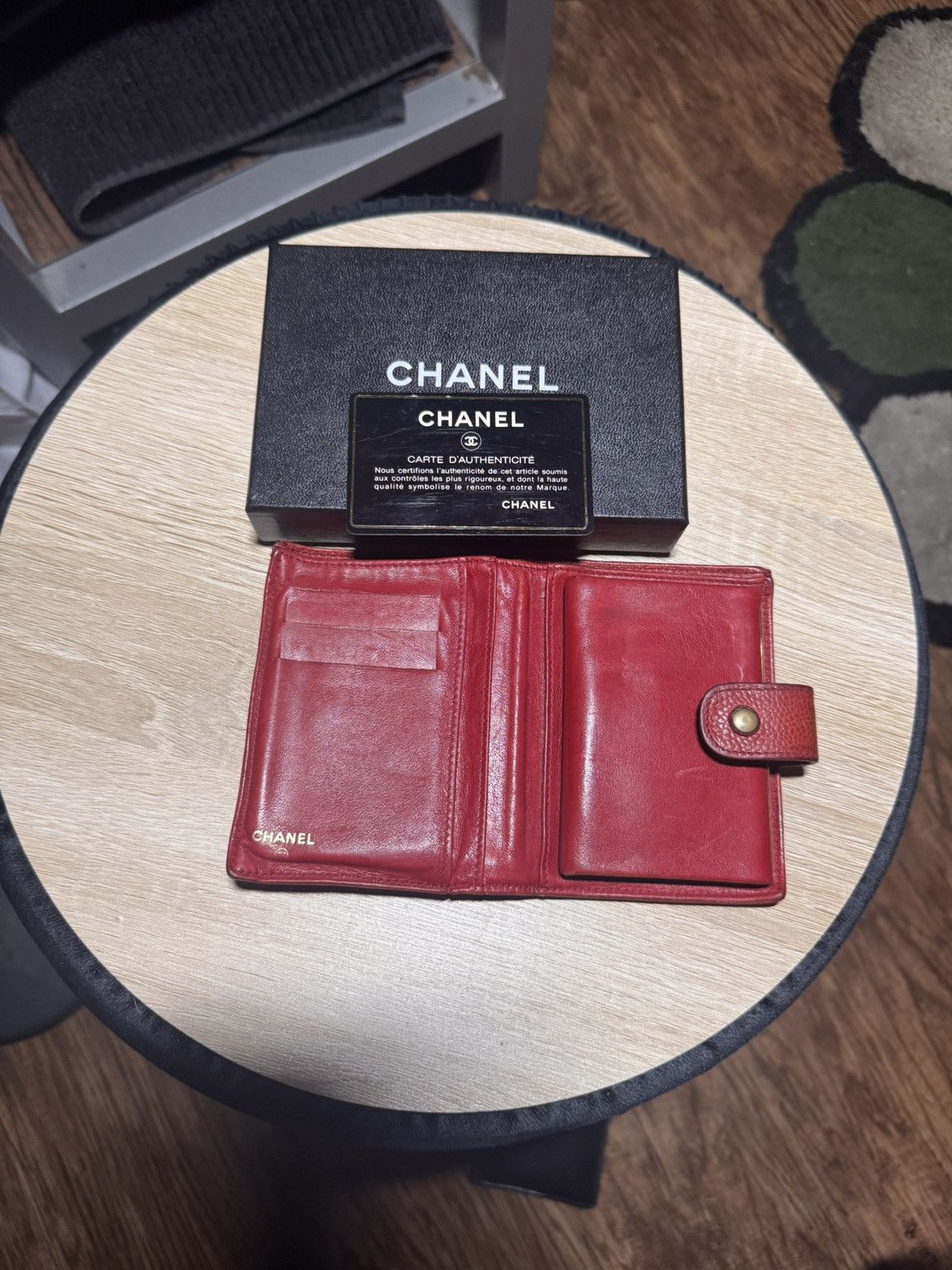 Chanel Chanel Red Wallet. Size ONE SIZE - 3 Thumbnail