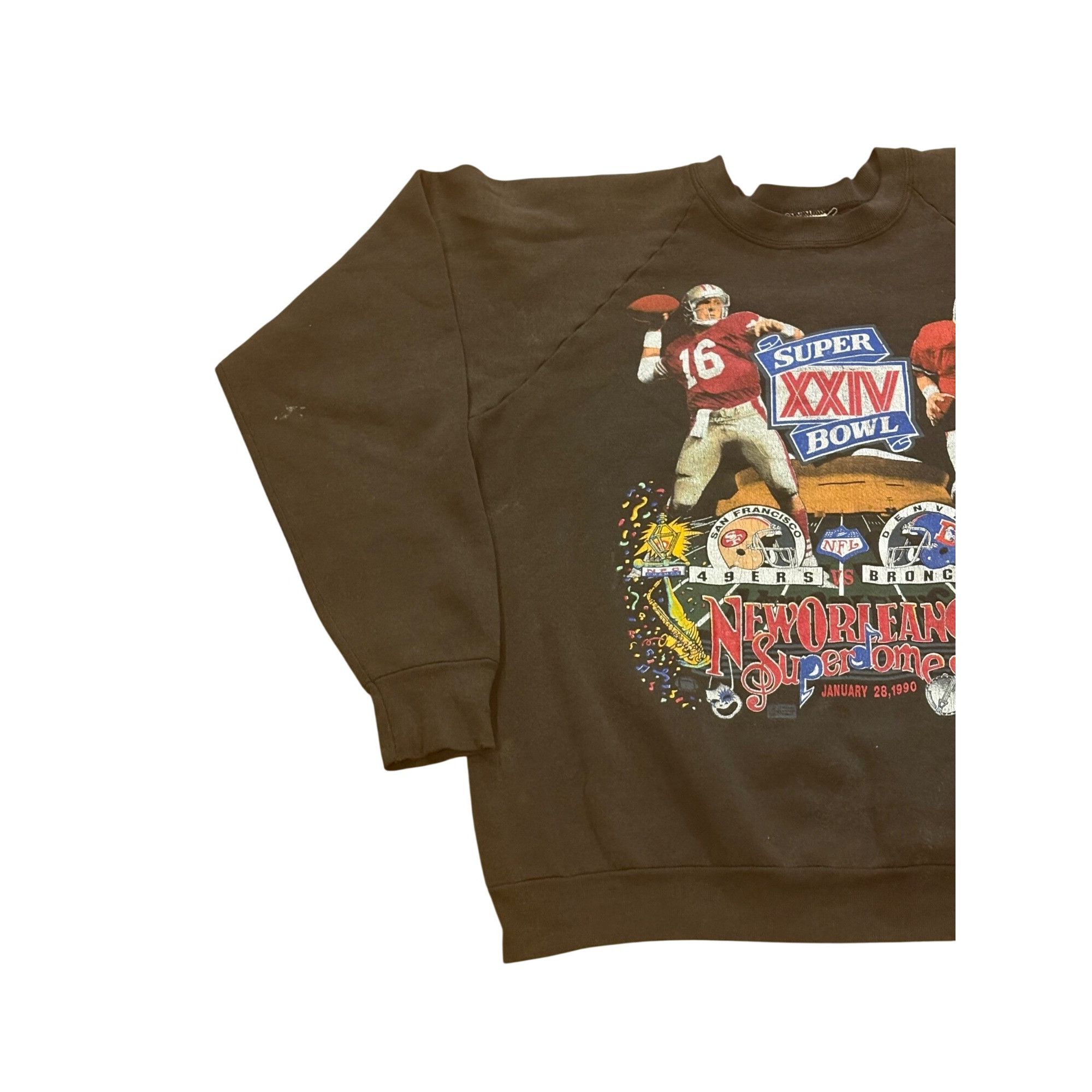 Salem Sportswear Vintage Salem Sportswear Super Bowl XXIV 49ers vs Broncos Ma Size US XXL / EU 58 / 5 - 5 Thumbnail
