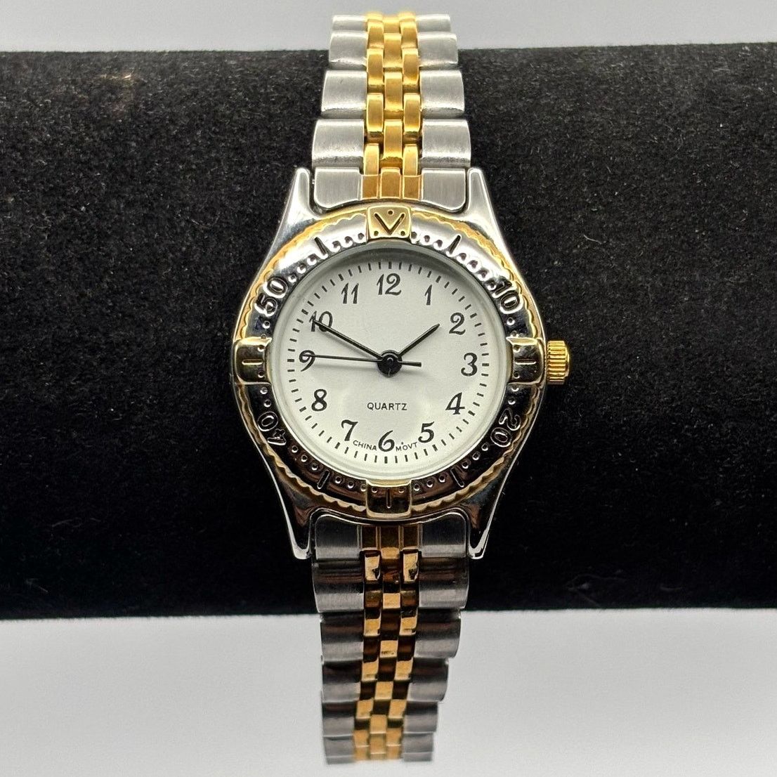 Retro Gold & Silver Analog Watch, Women's