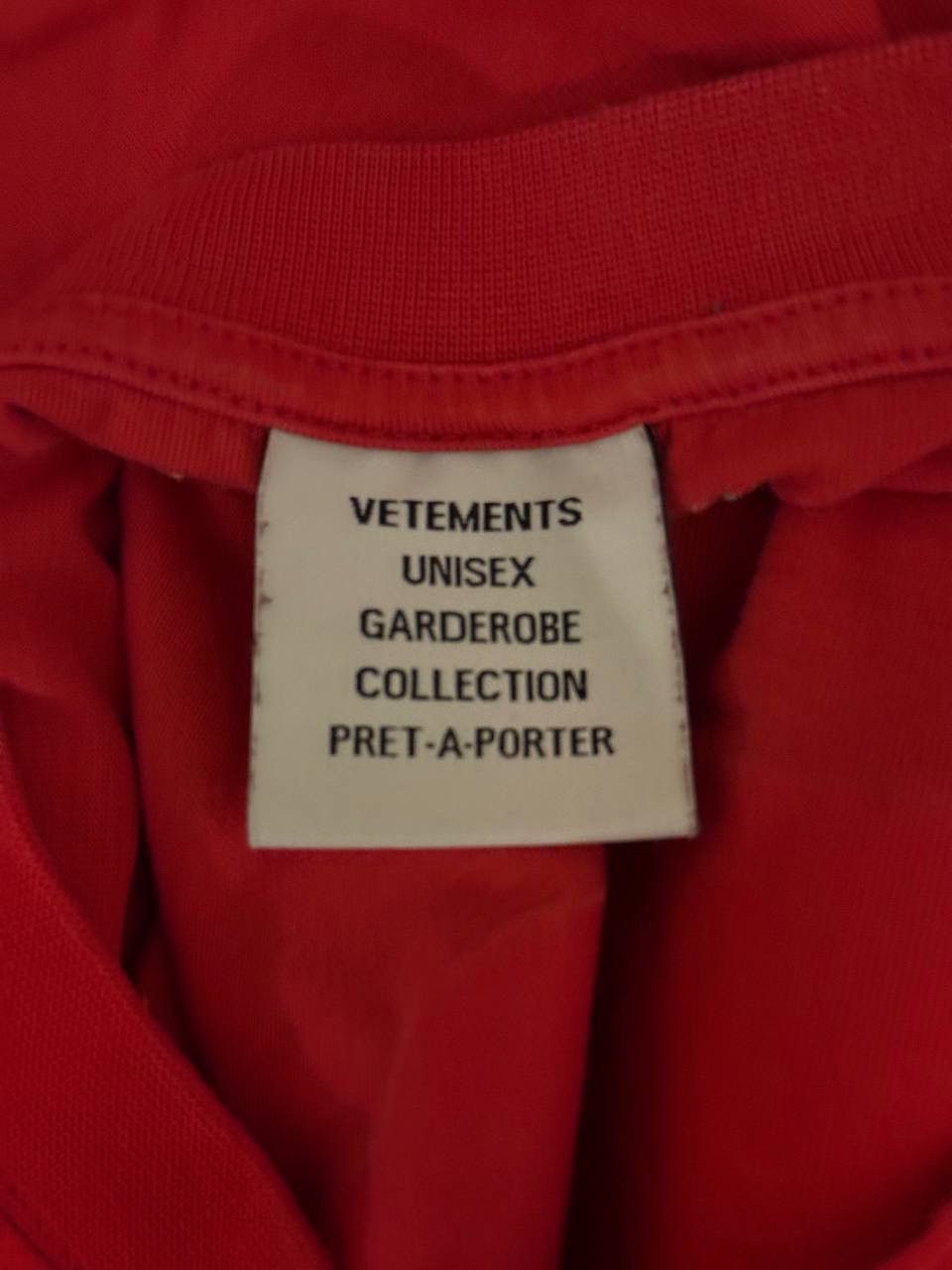 Vetements T-Shirt Vetements Size US XL / EU 56 / 4 - 4 Thumbnail