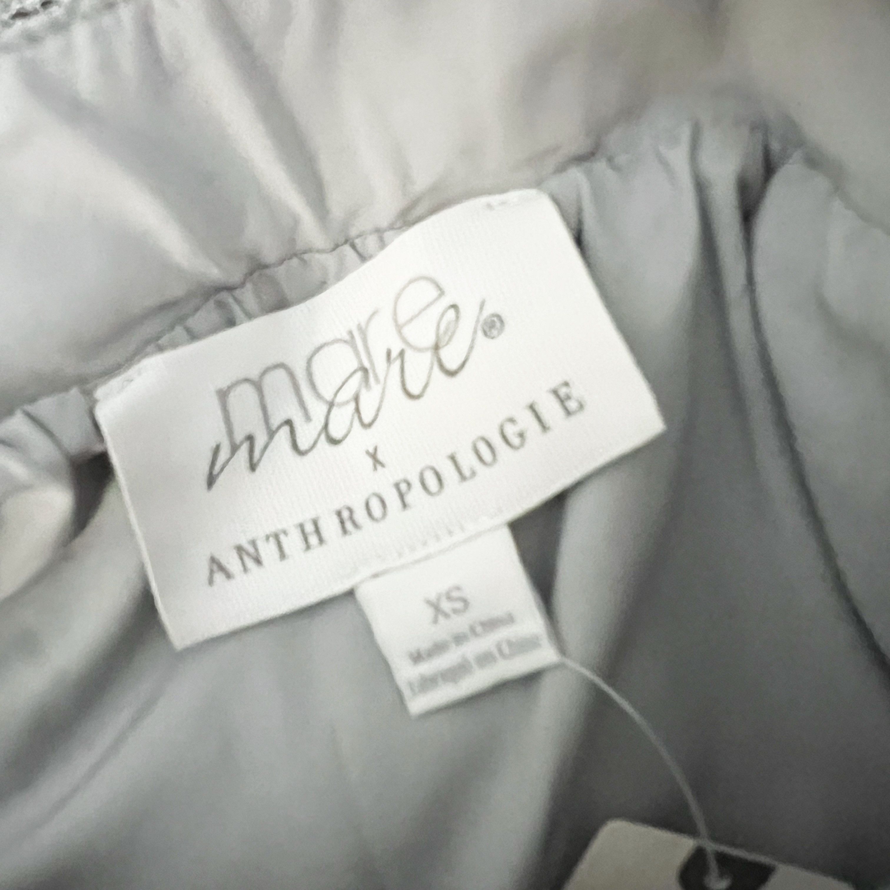 Anthropologie NEW Mare Mare x Anthropologie 3D Silver Size 25" / US 0 / IT 36 - 2 Thumbnail