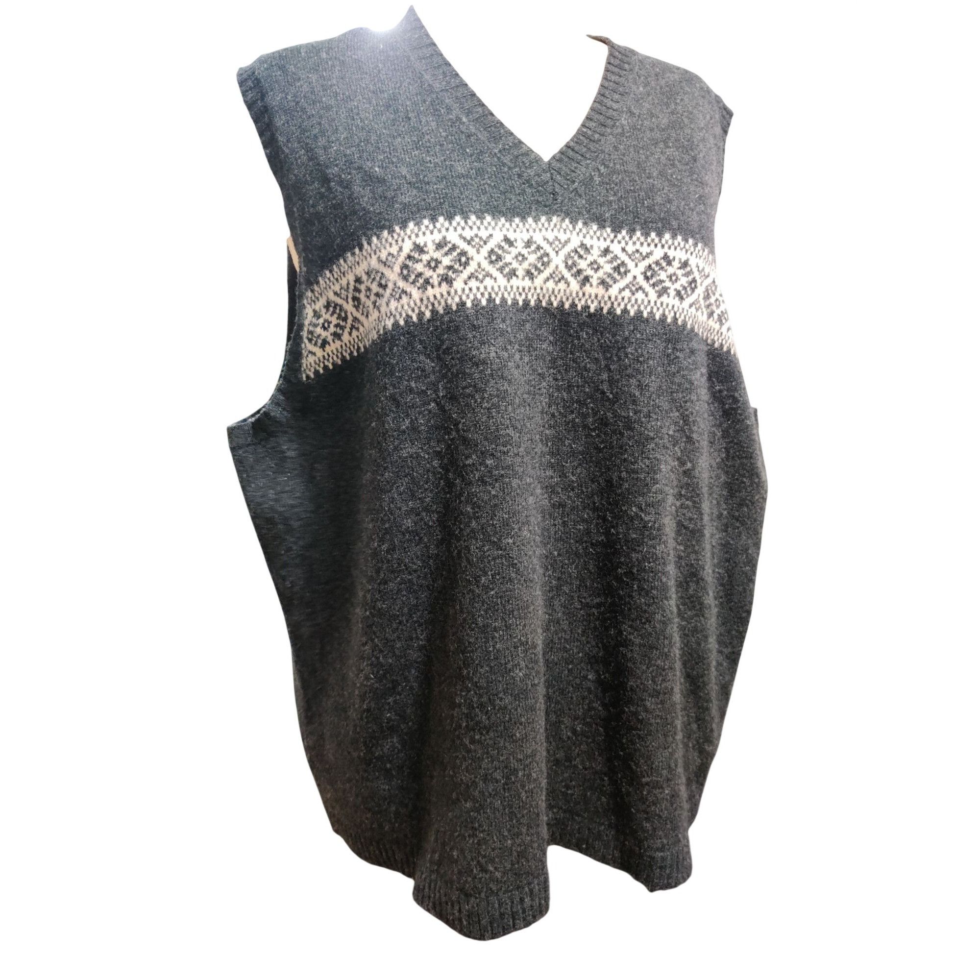 Other Venezia Jeans Plus Size 22/24 Vest Fair Isle Wool Blend Swea Size 3XL / US 20-22 - 2 Thumbnail