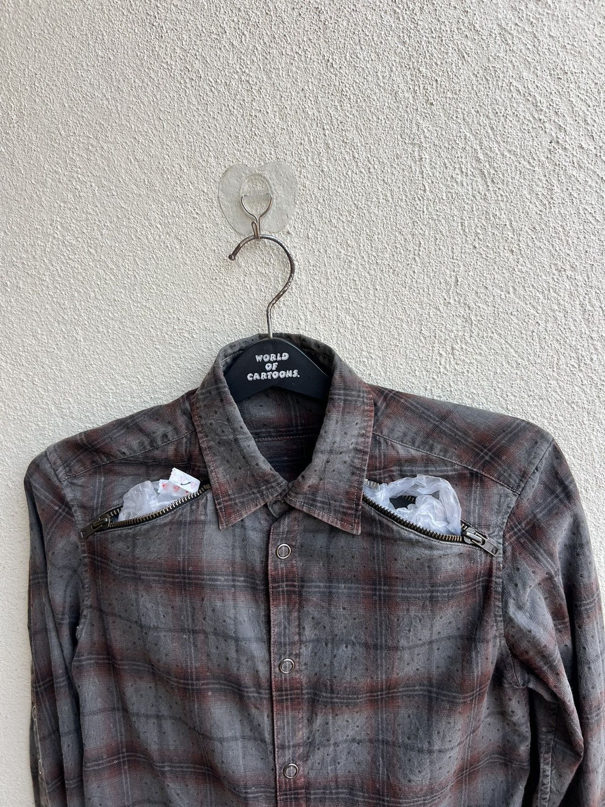 20471120 Vintage Paranoid Japan Blink Dot Bondage Flannel Shirt Size US S / EU 44-46 / 1 - 10 Thumbnail
