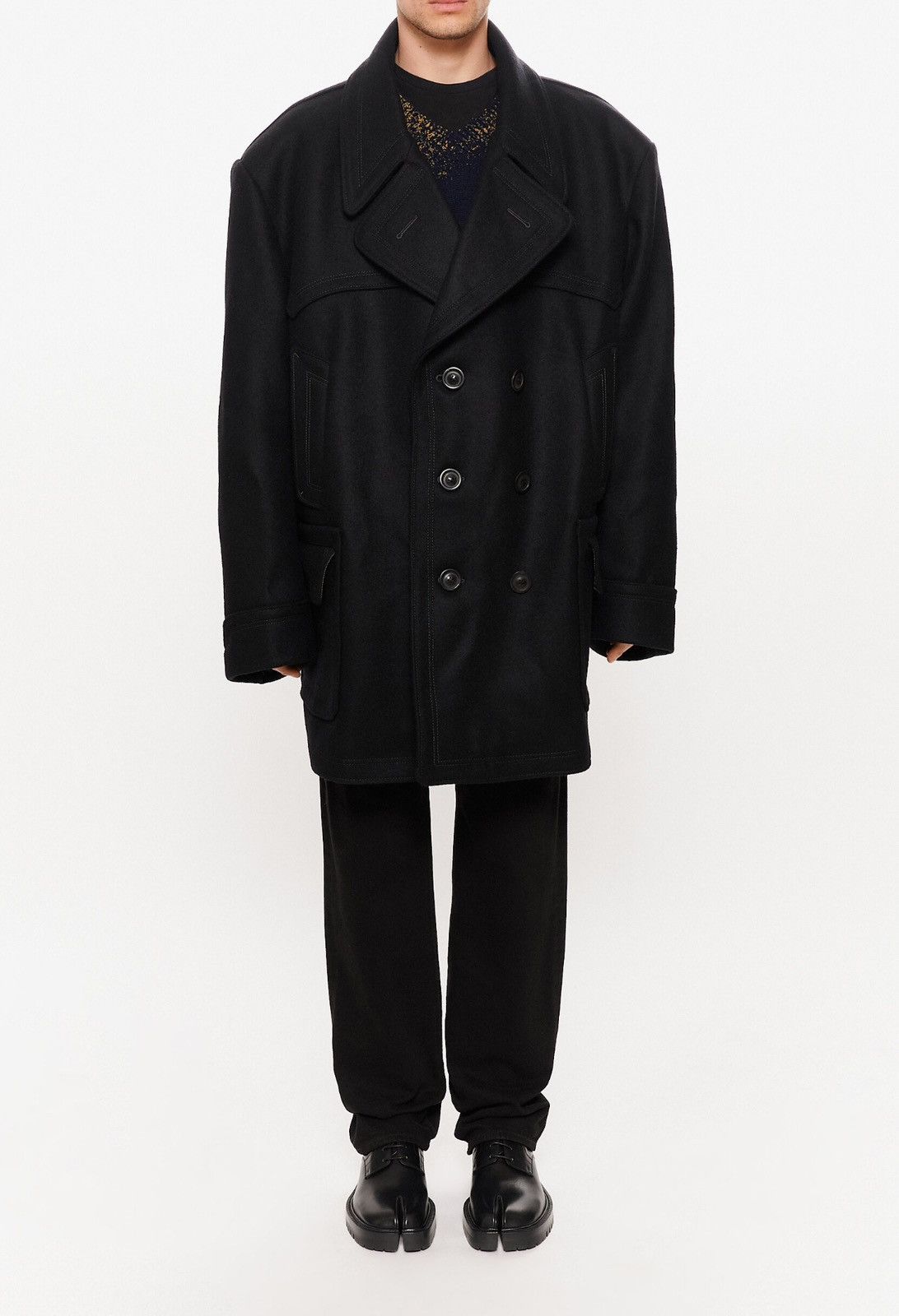 Maison Margiela Last Size Maison Margiela Double-Breasted Oversized Coat Size US S / EU 44-46 / 1 - 4 Thumbnail